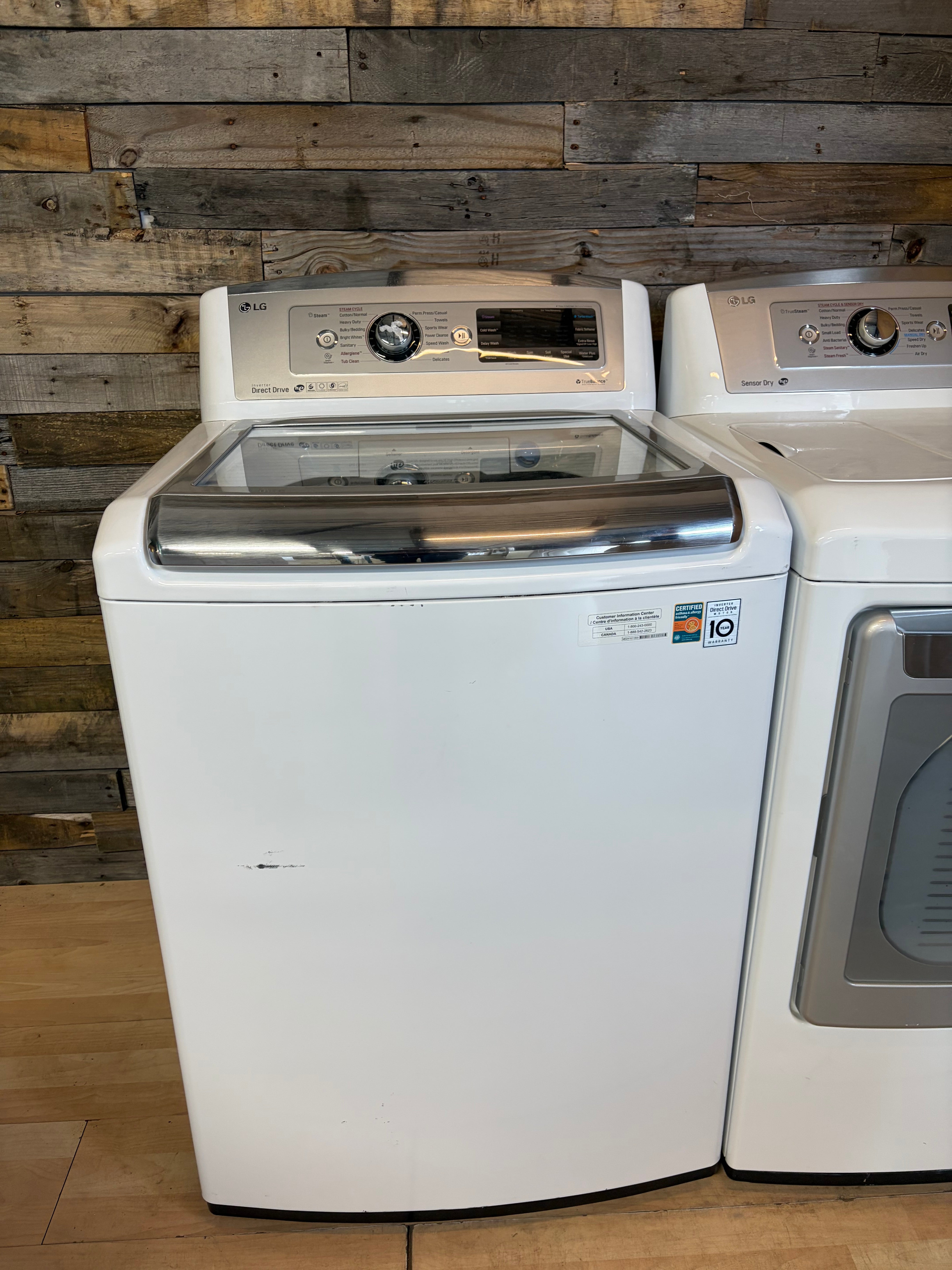 LG Steam Direct Drive Glass Door Set