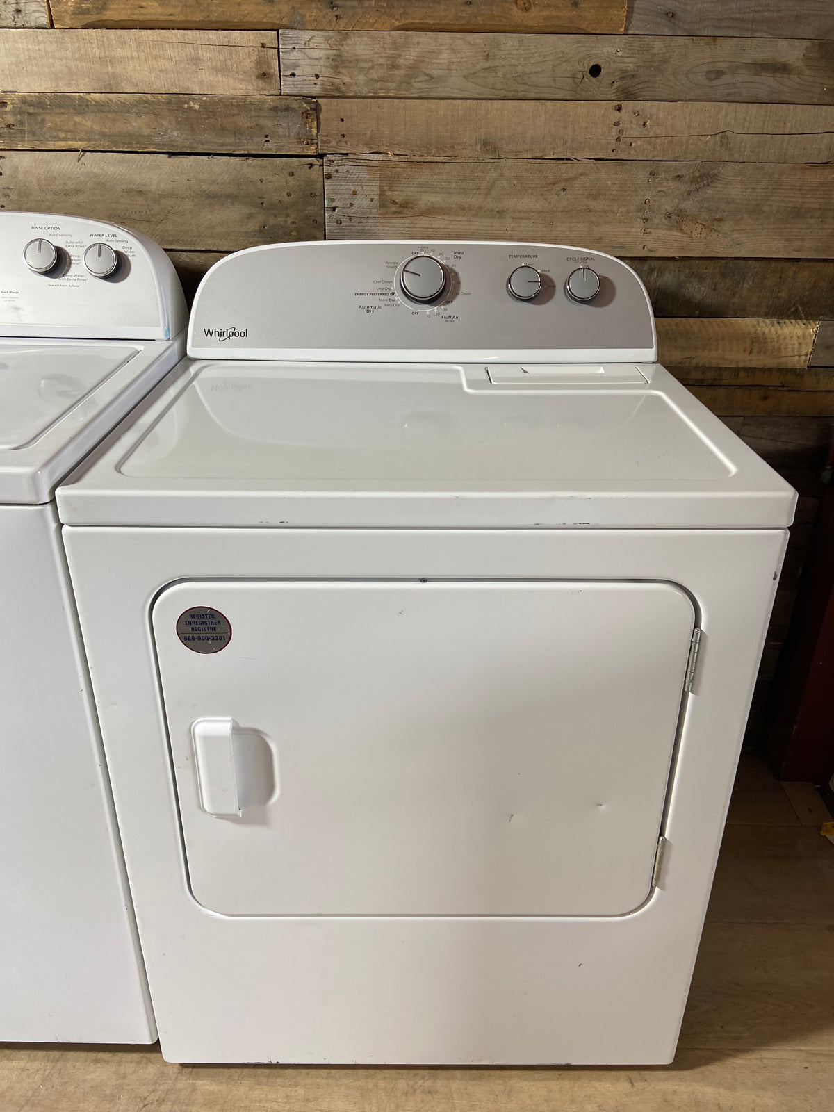 Whirlpool Large Capacity Stainless Tub Washer & Dryer Set