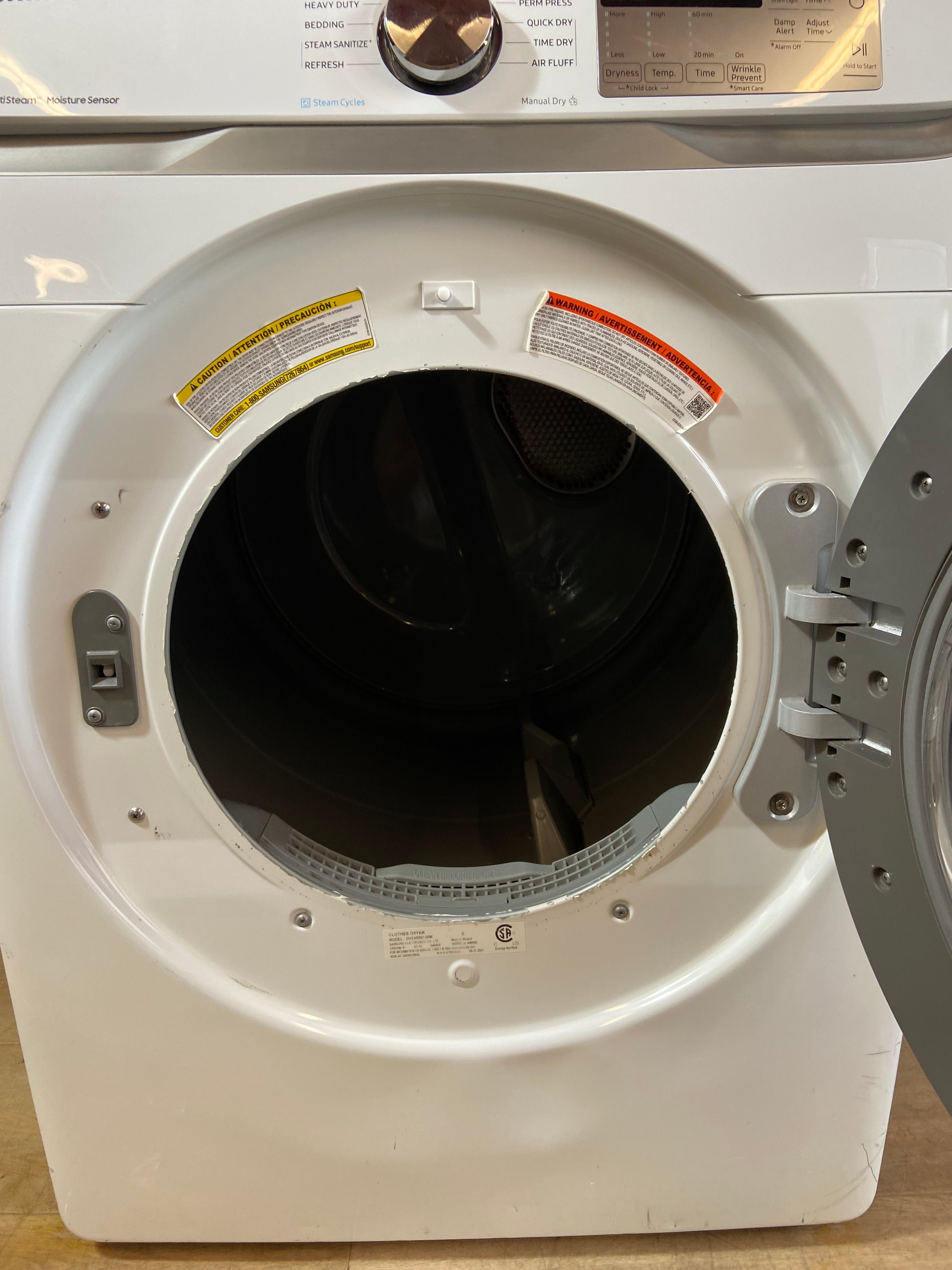 Samsung White Front Load Style Dryer