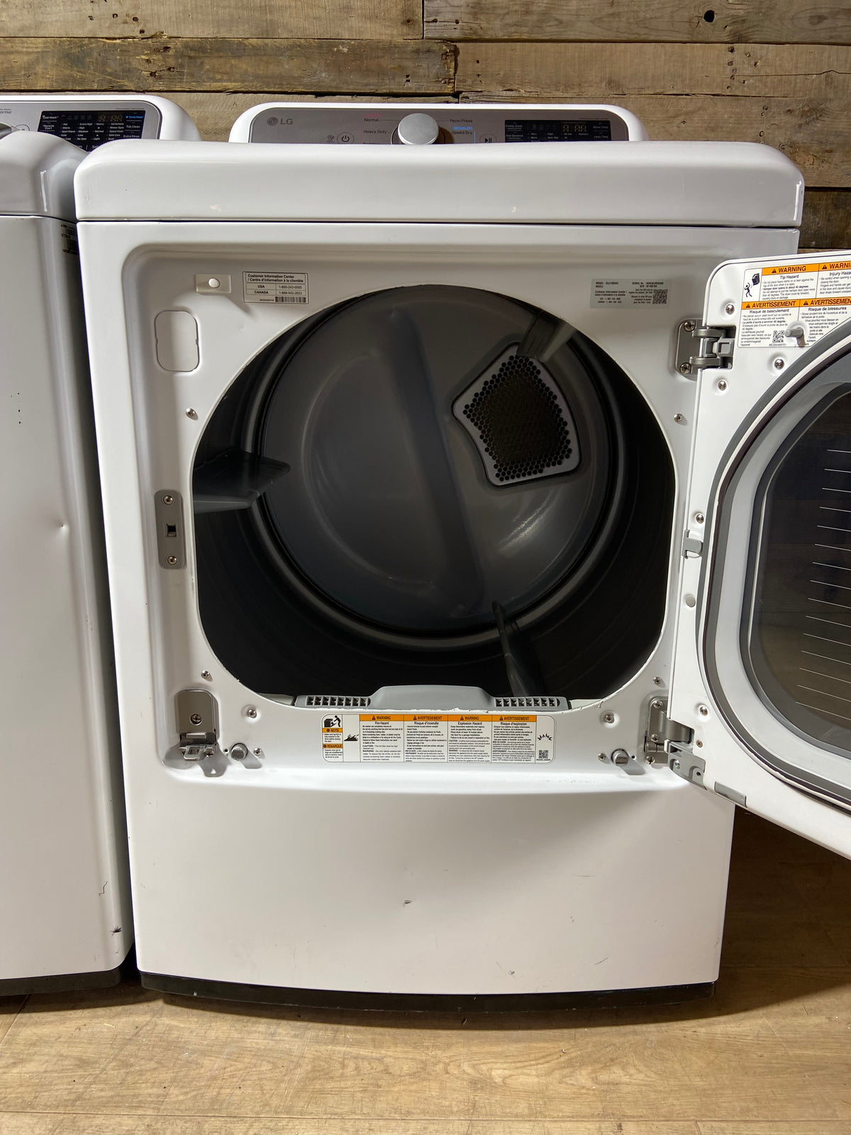 LG Large Capacity Direct Drive Top Load Washer & Dryer Set