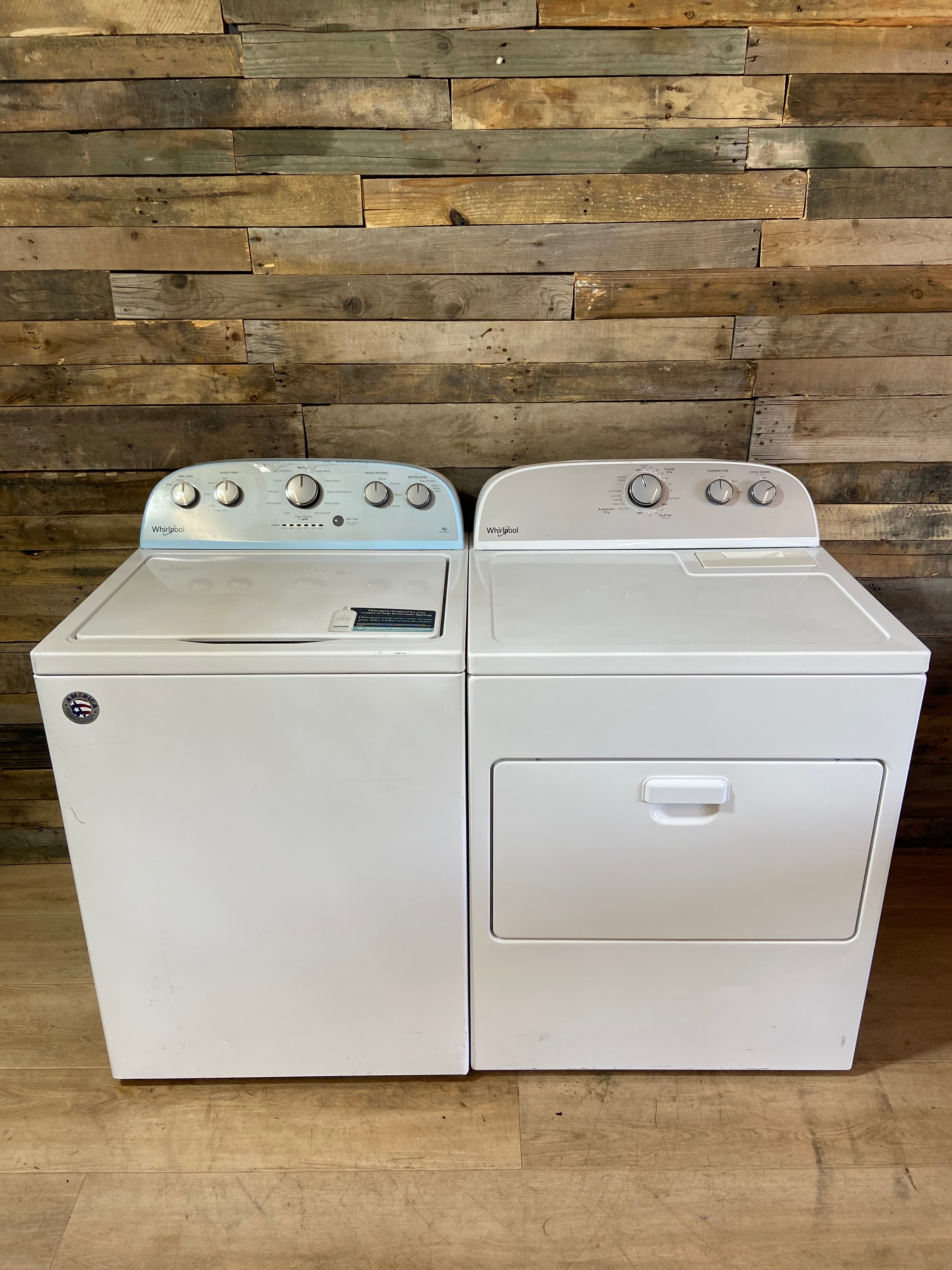 Whirlpool Top Load Washer & Dryer Set
