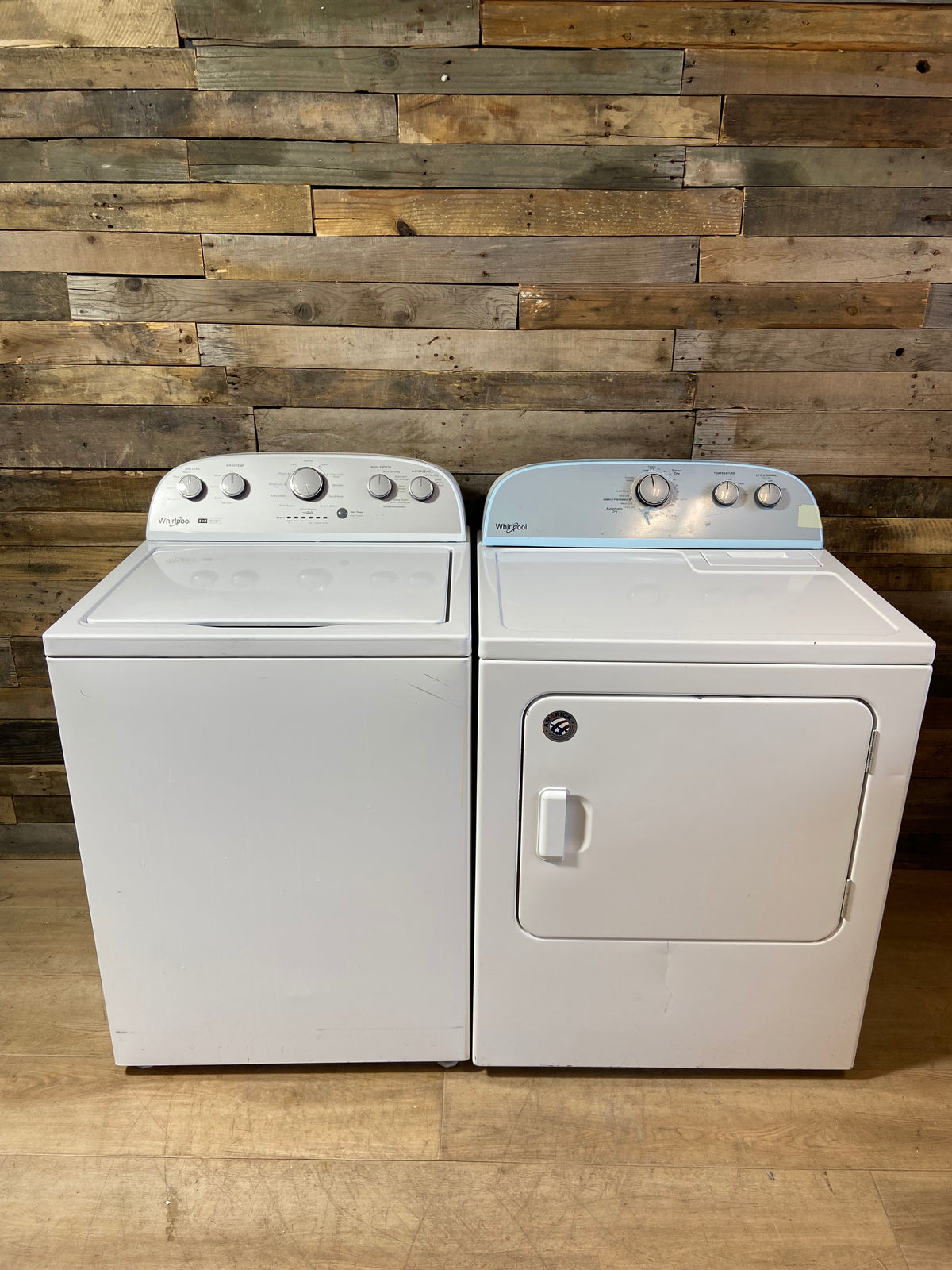 Whirlpool 2in1 Removable Agitator Washer & Dryer Set