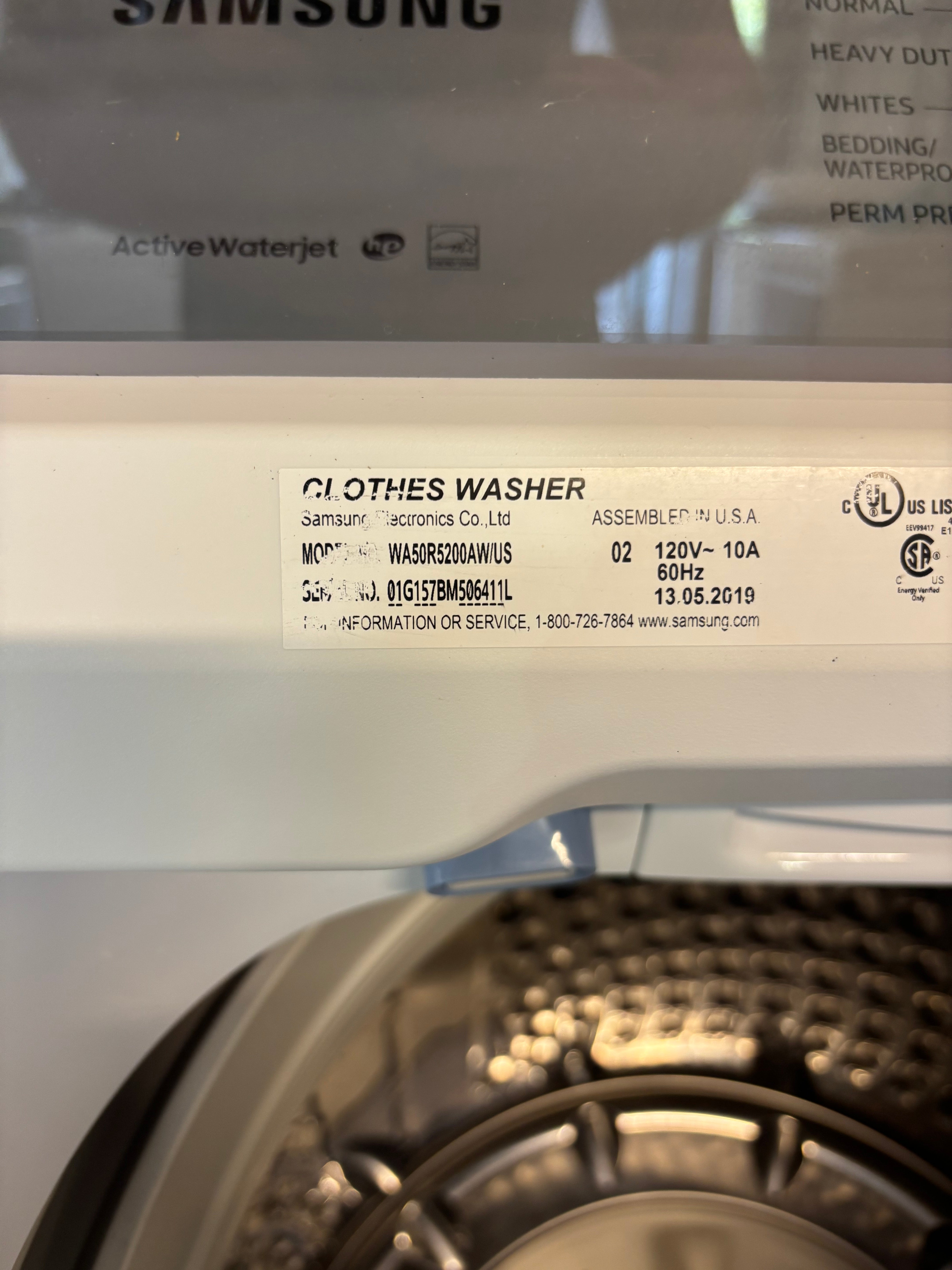 Samsung Grey Face Top Load Set