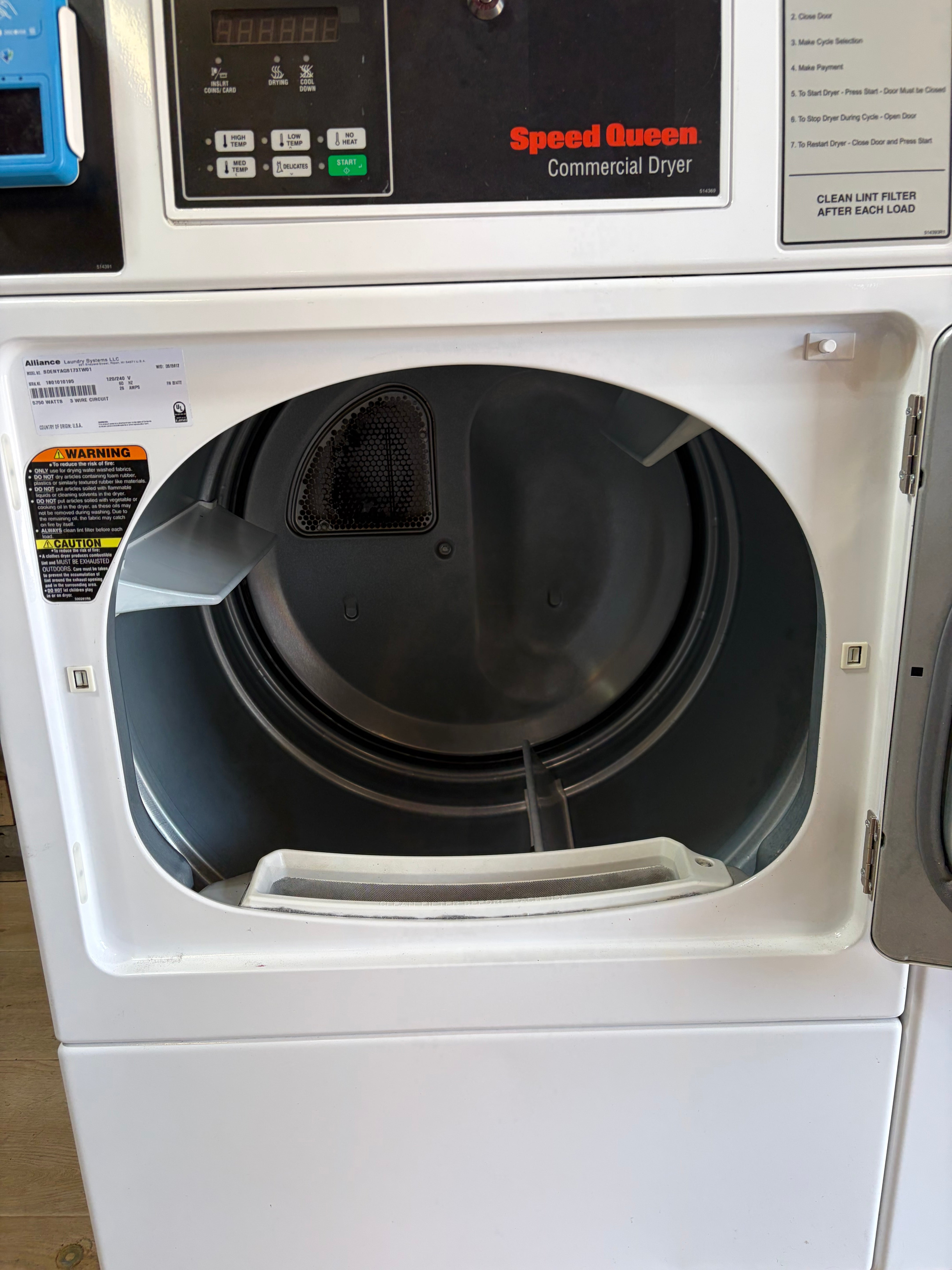 SpeedQueen Commercial Washer Dryer Set