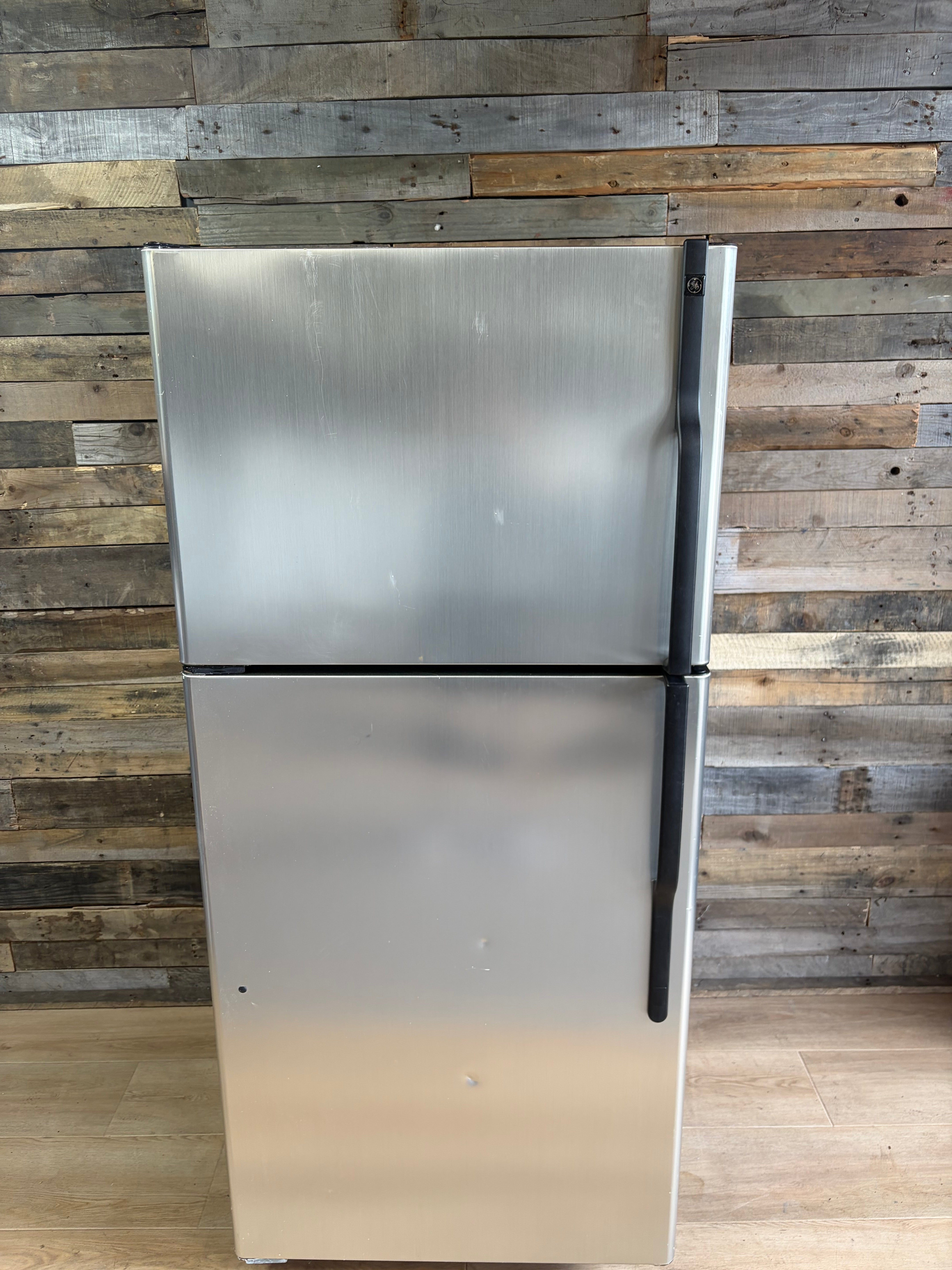 GE Stainless Top Bottom Fridge