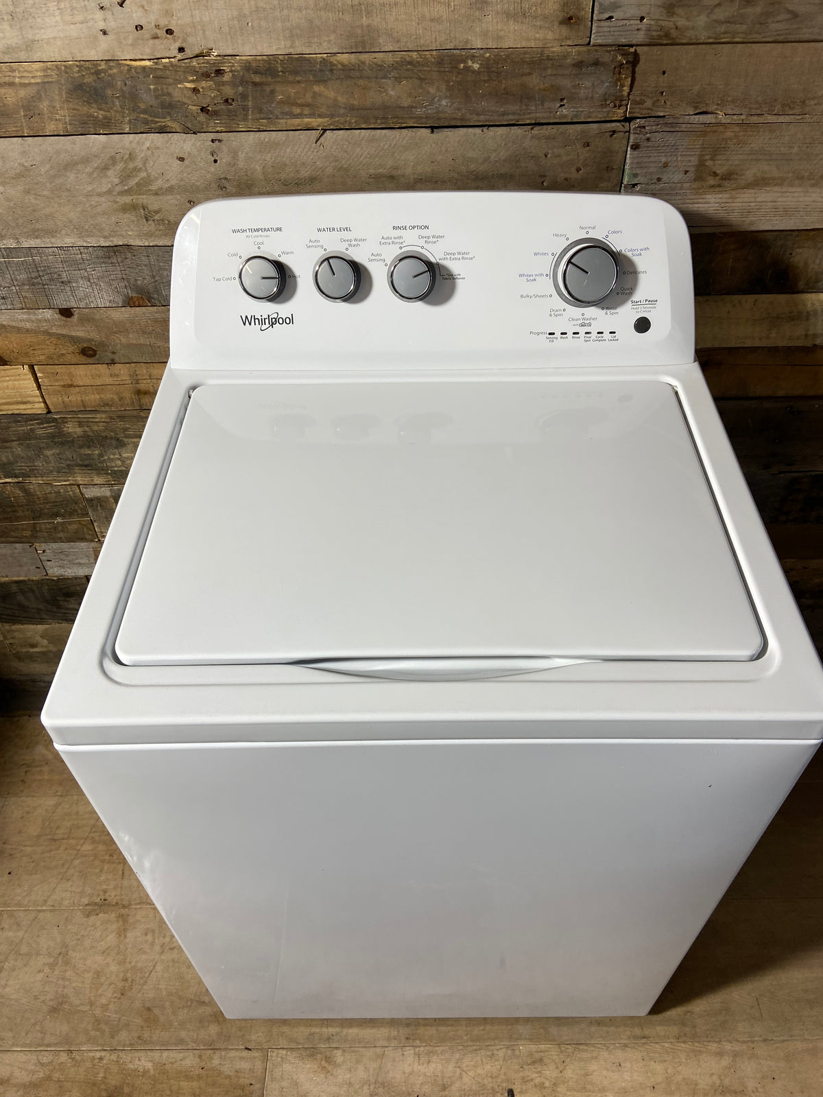 Whirlpool Large Capacity White Panel Washer