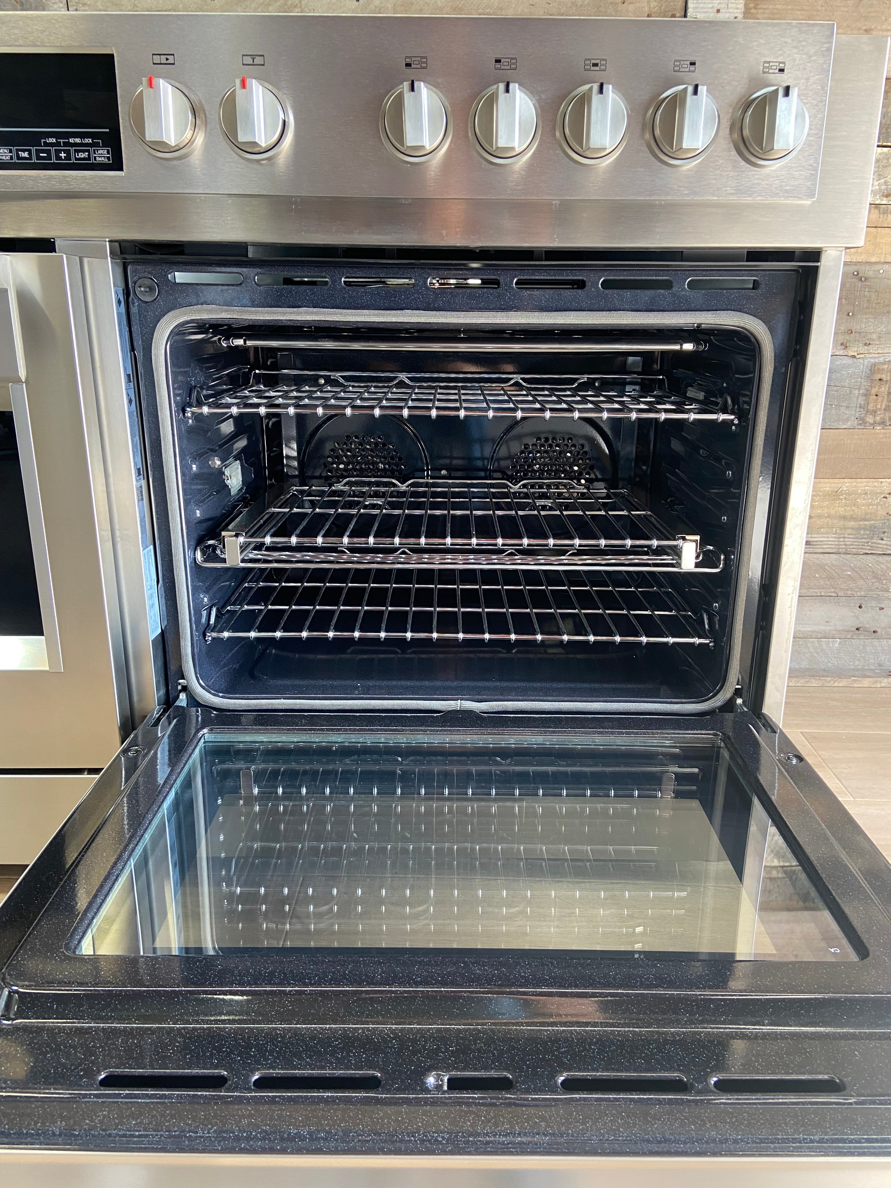 Fulgor Milano F6PIR485GS1 48-Inch Professional Electric Range with Glass Cooktop and Double Ovens