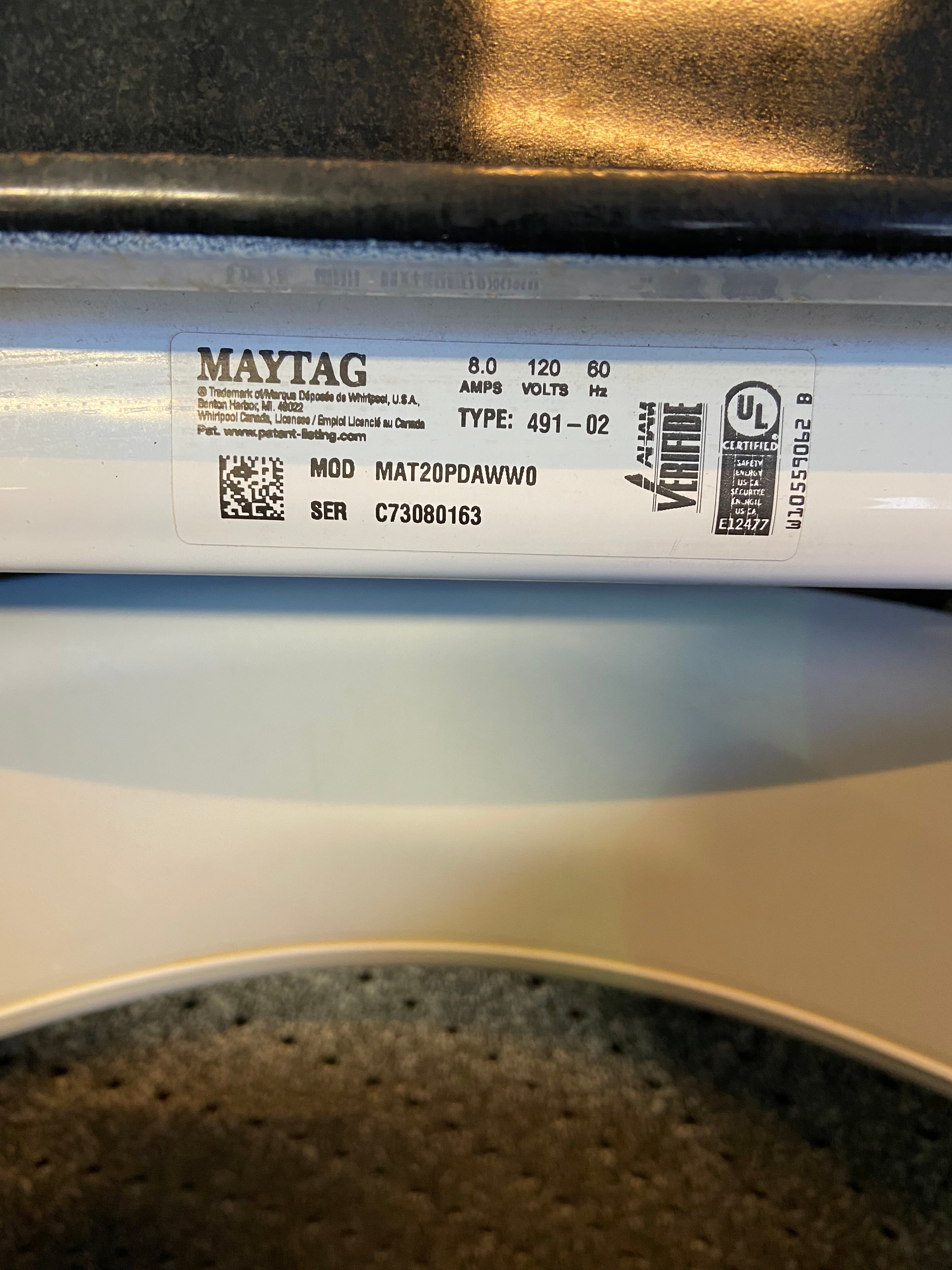 Maytag Commercial Top Load Set