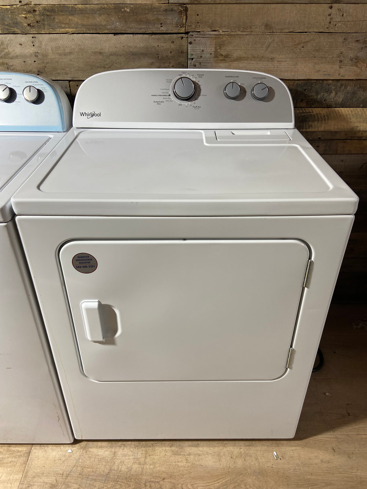 Whirlpool Top Load Grey Panel Washer & Dryer Set