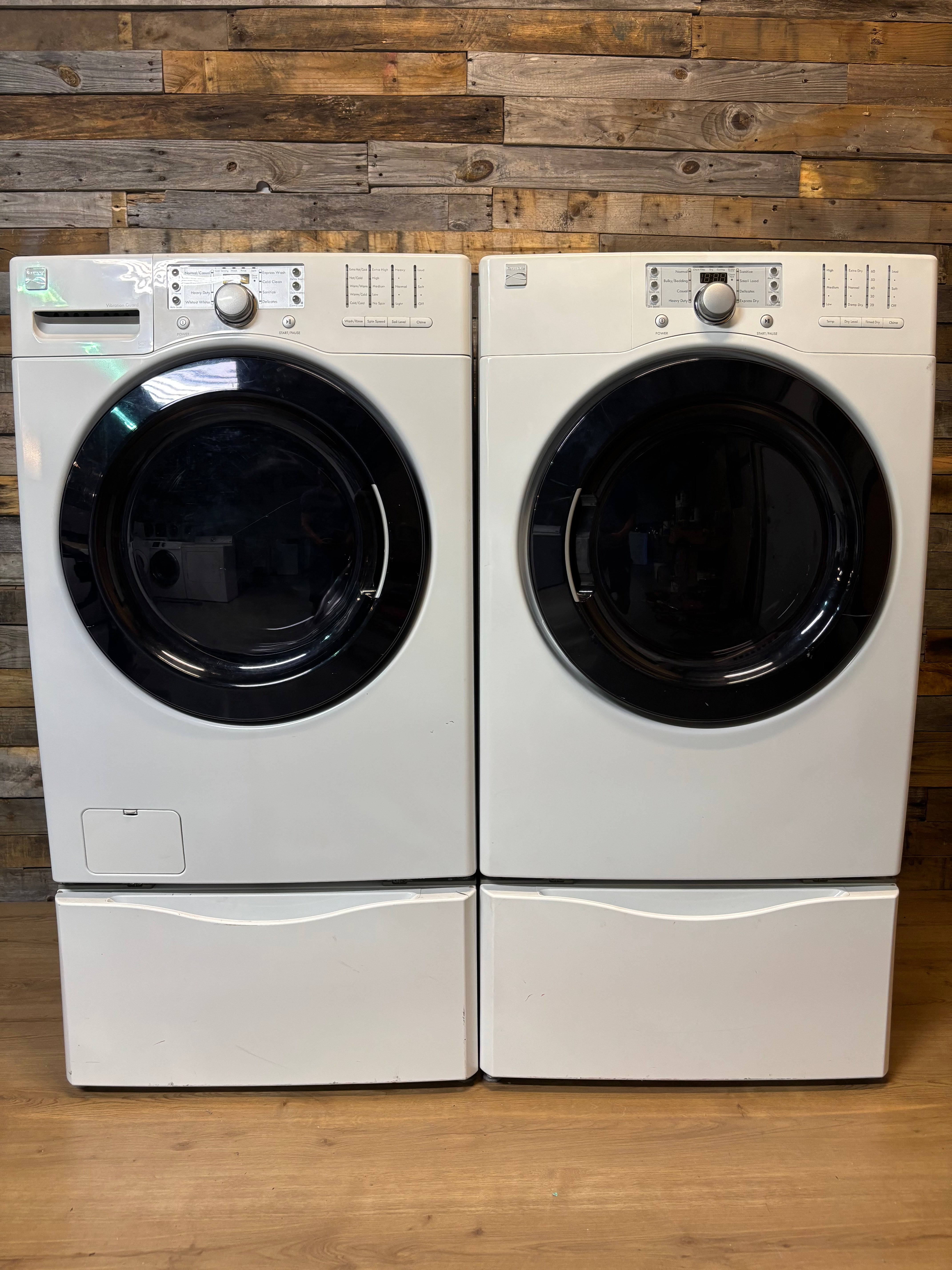 Kenmore Elite Pedestal Front Load Set