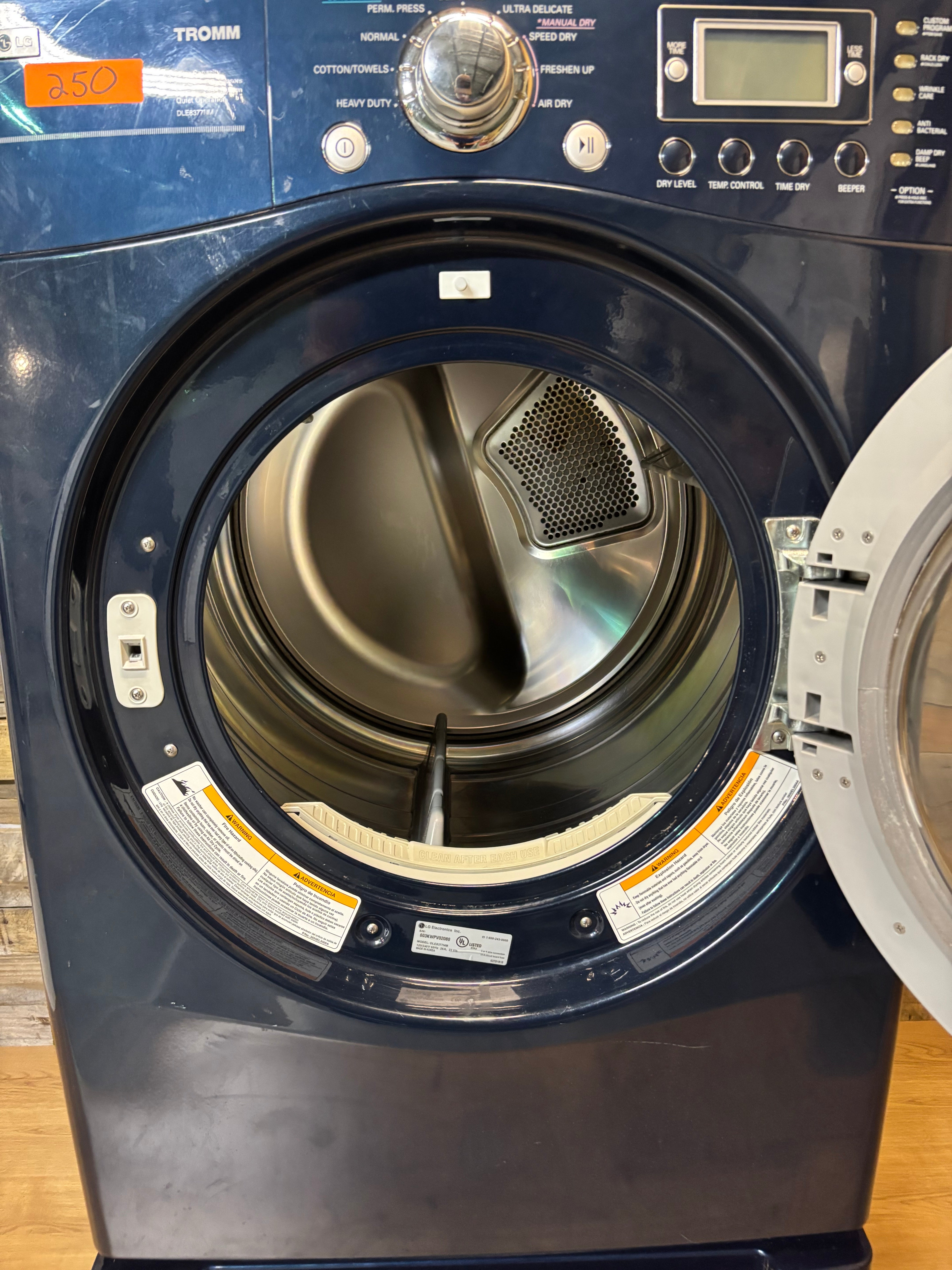 Blue LG Tromm Dryer