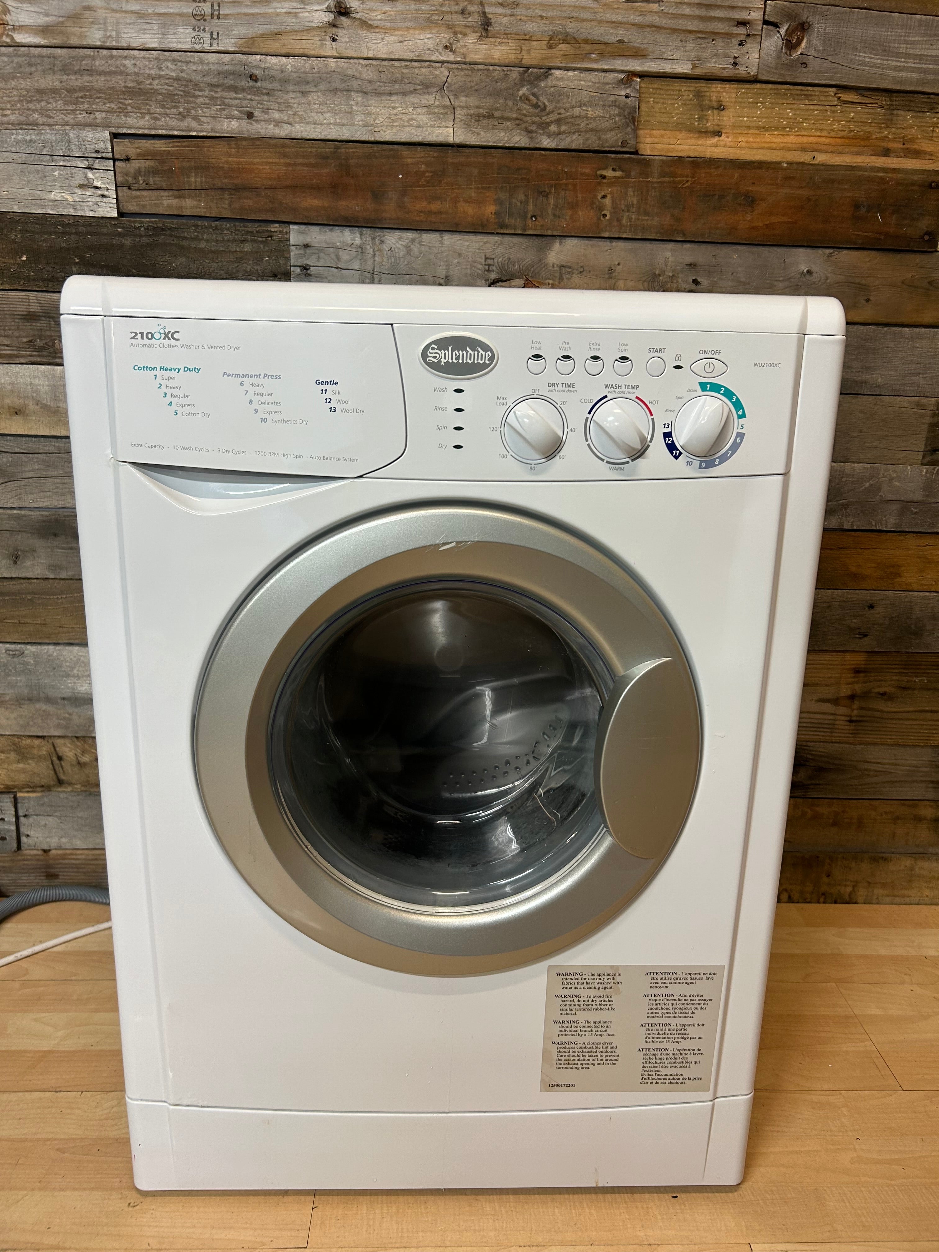 Splendide 2100XC All In 1 Washer/ Dryer