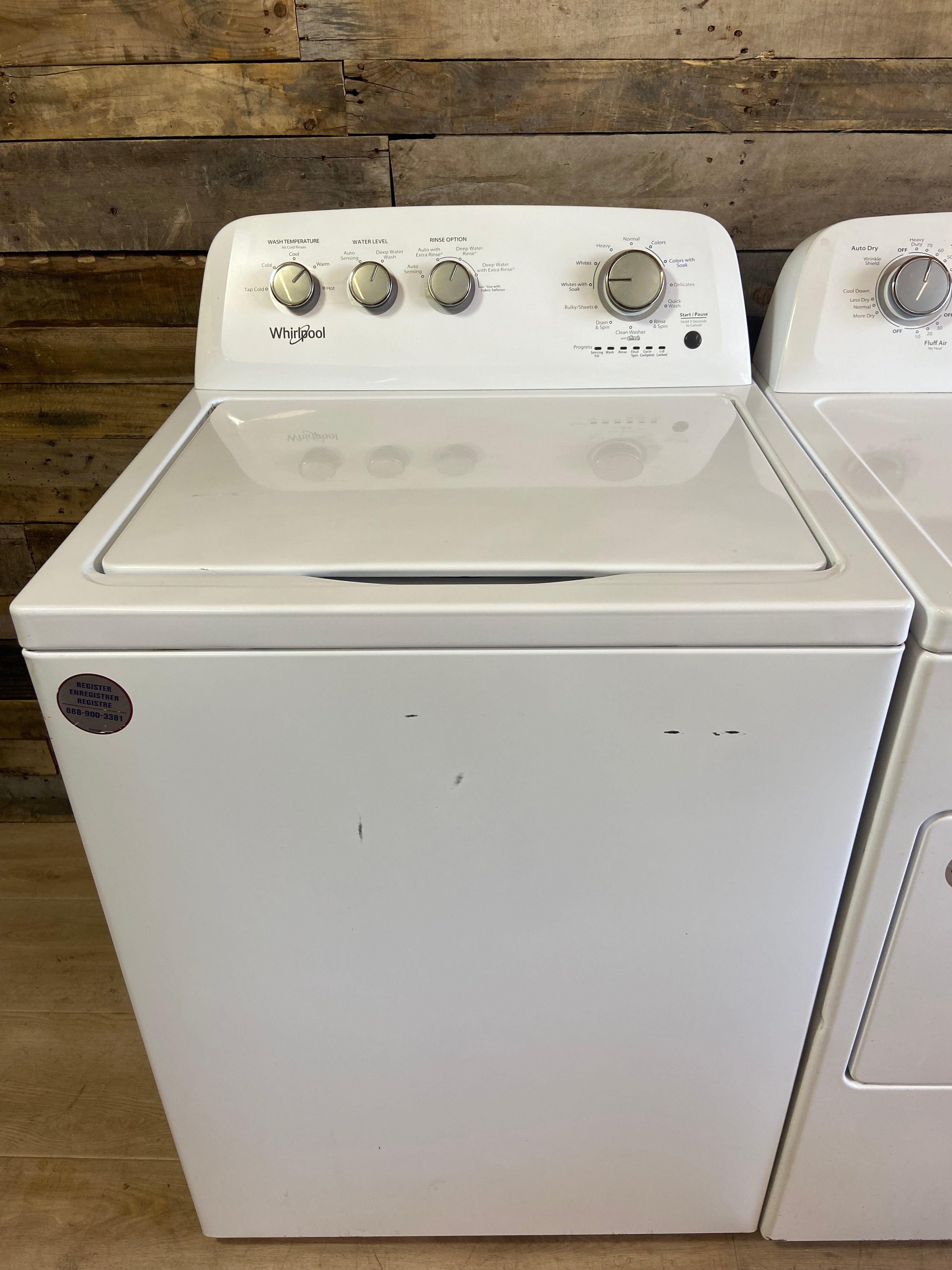 Whirlpool Large Capacity Top Load Set