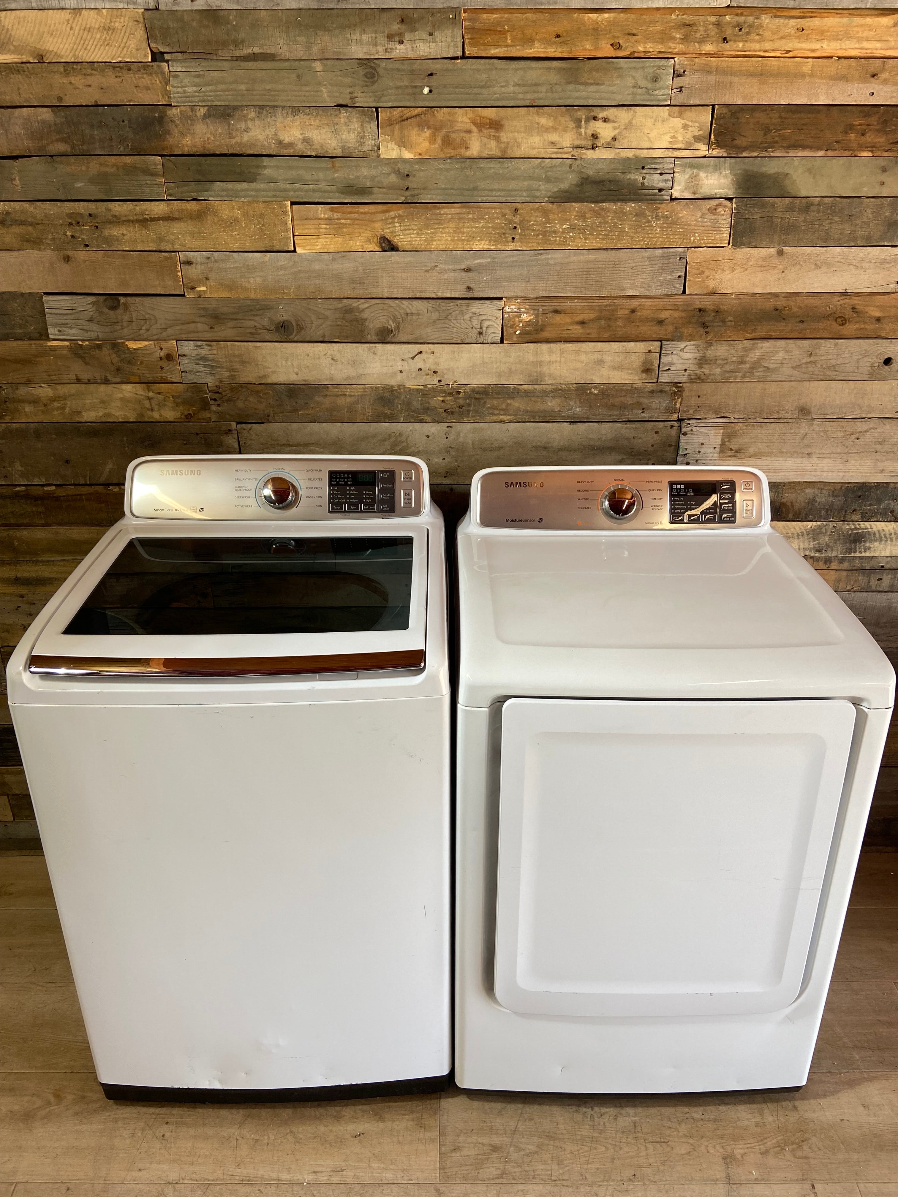 Samsung Top Load Large Capacity Washer & Dryer Set