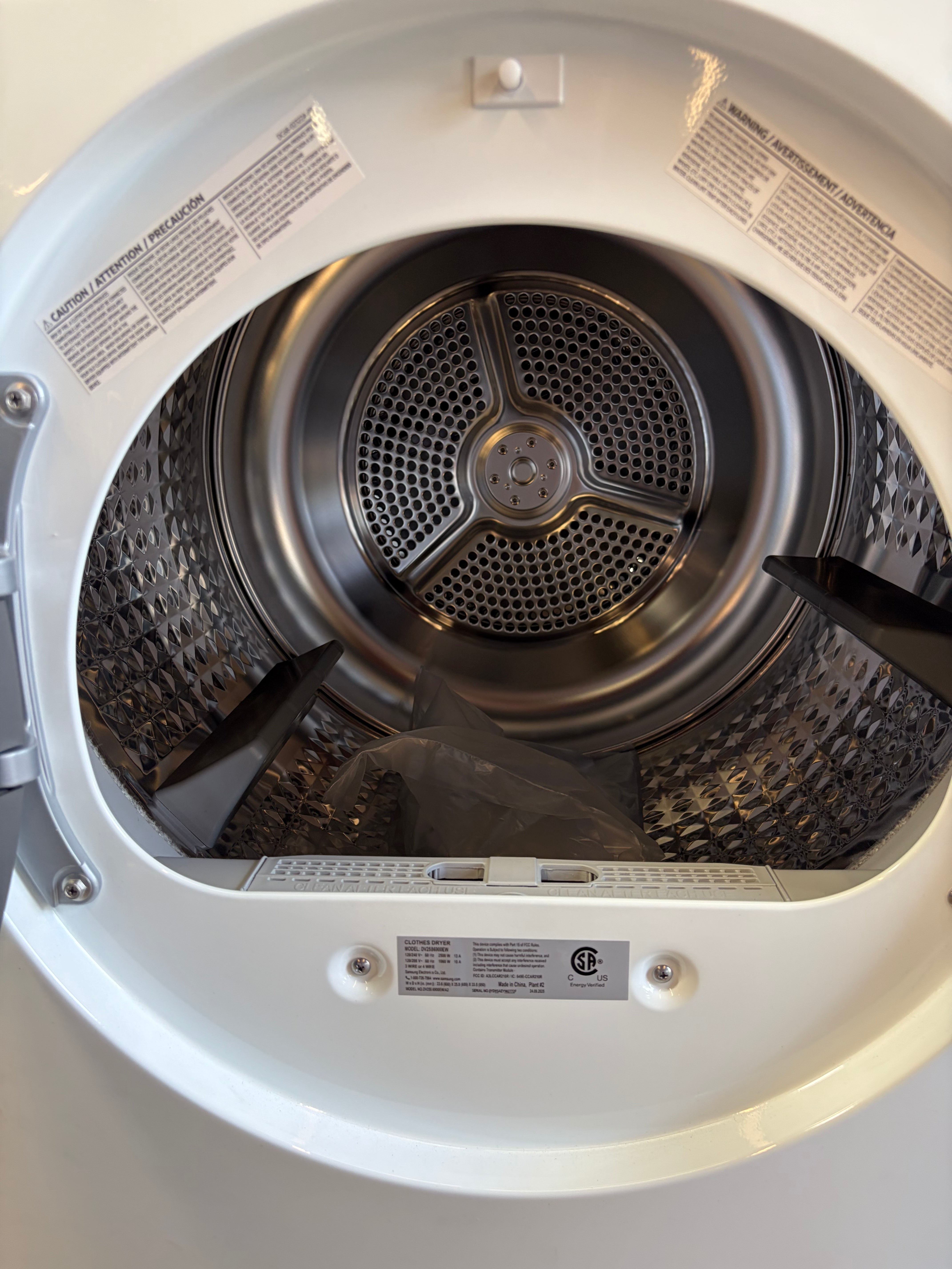 2.5 cu. ft. Compact Front Load Washer and Dryer with AI Smart Dial and Super Speed Wash in White