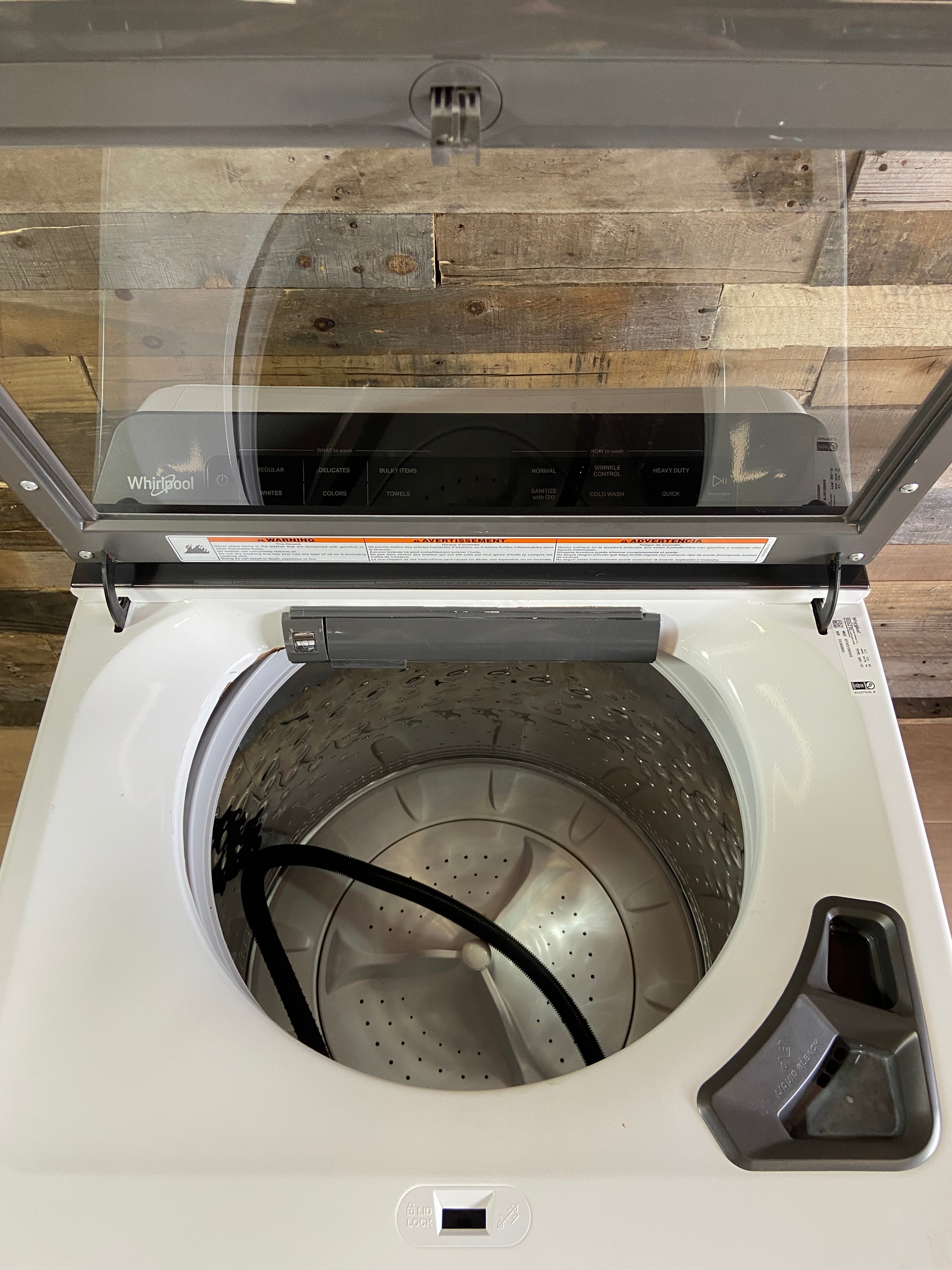 Whirlpool Glass Lid Top Load Washer