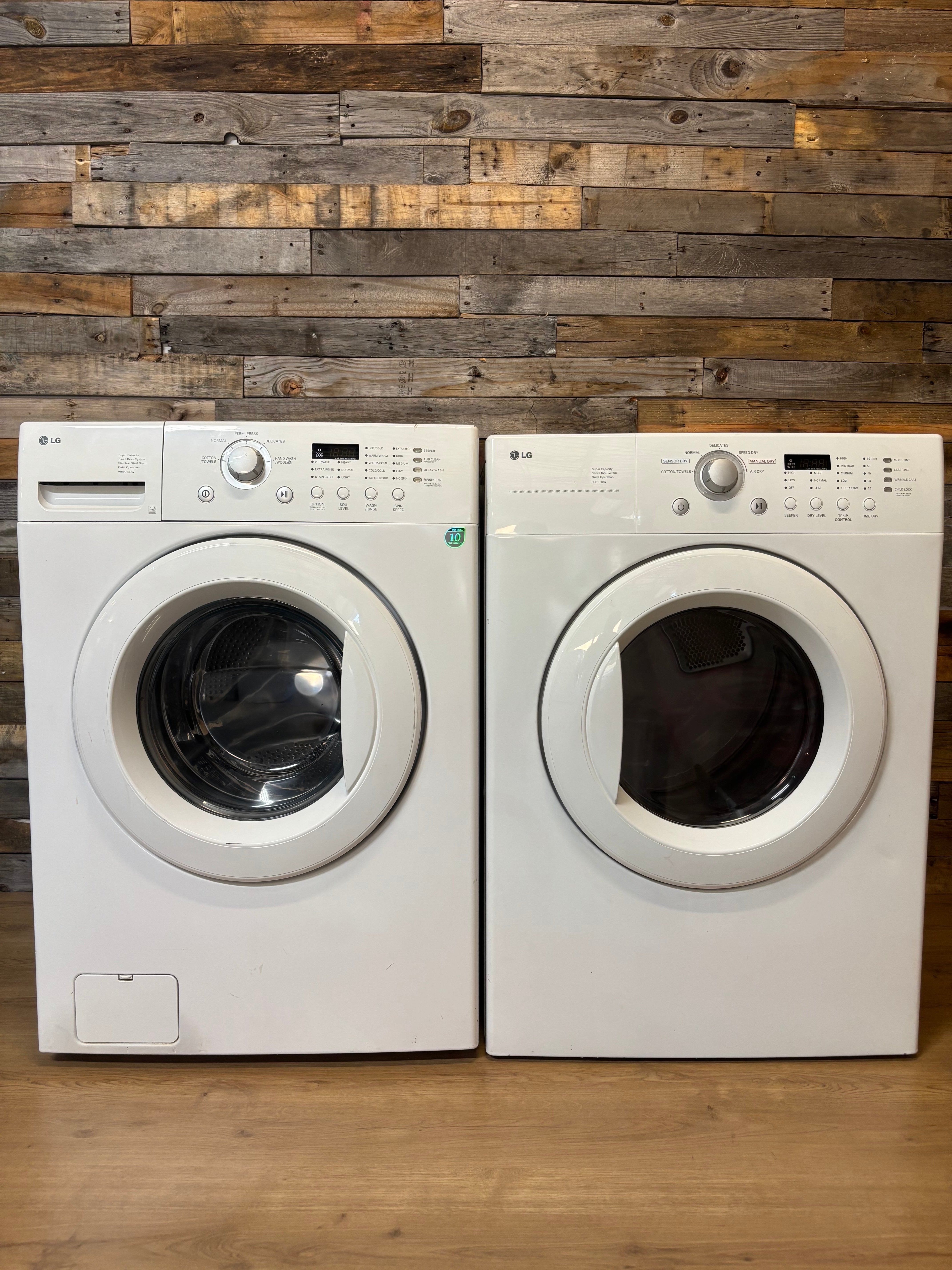 LG White Door Front Load Set