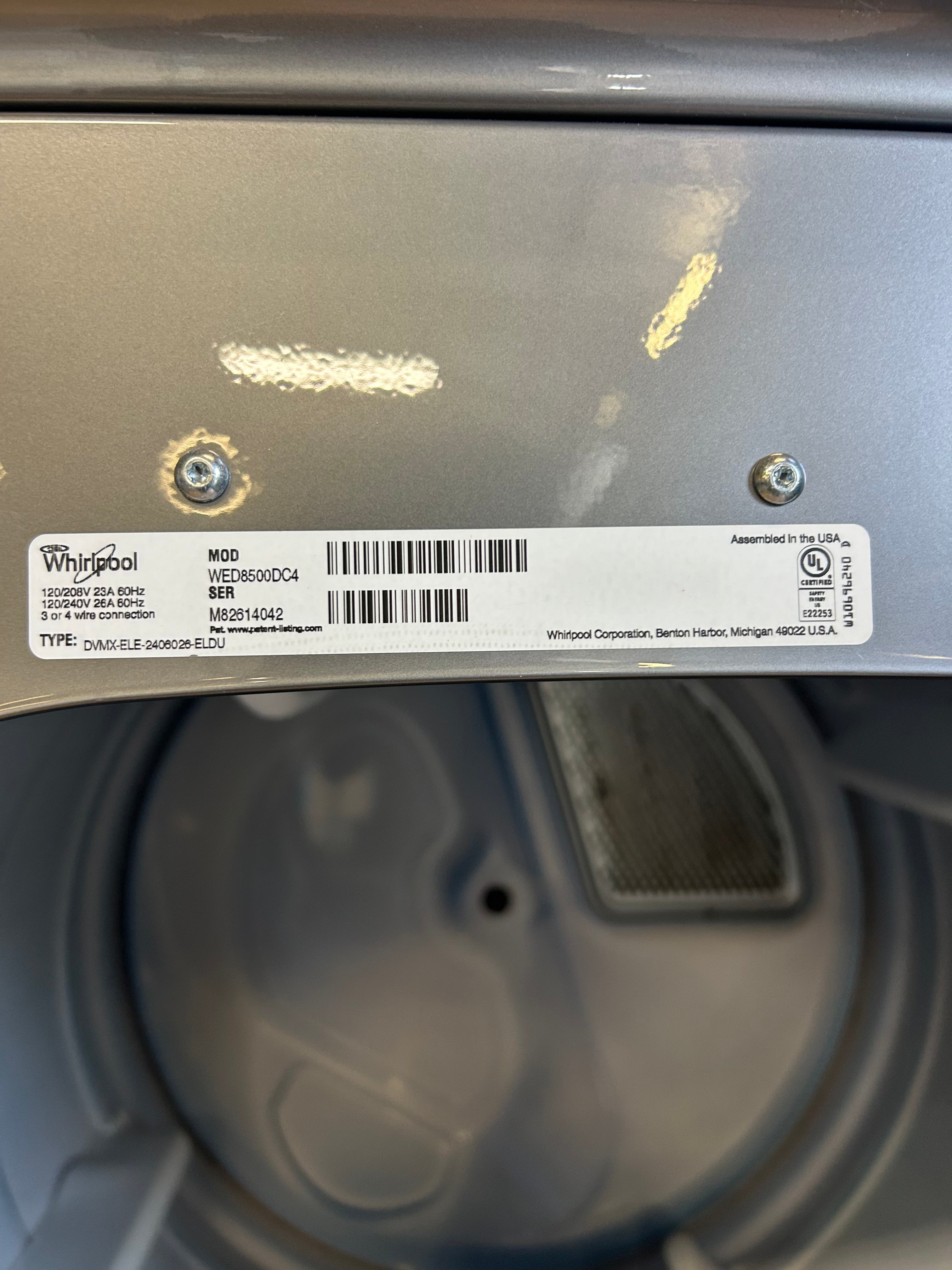 Black stainless Whirlpool cabrio set