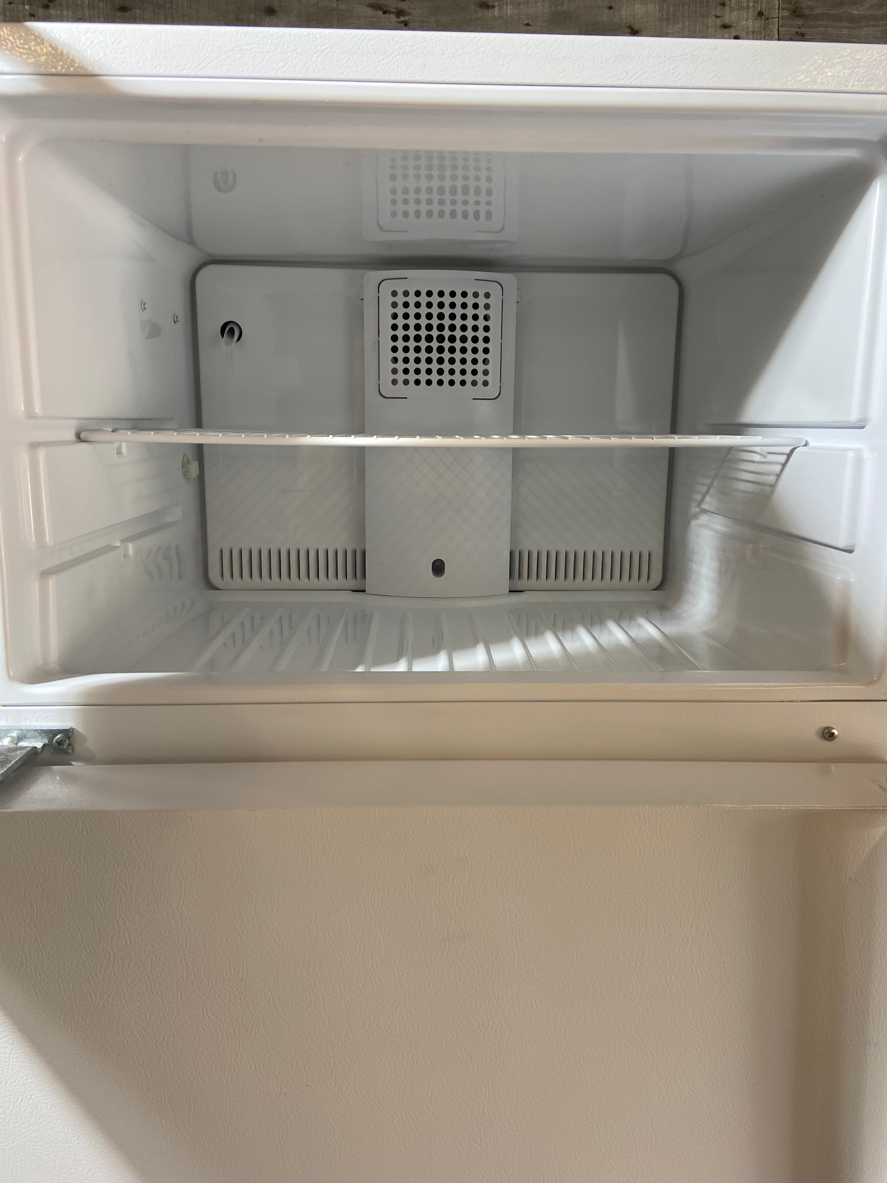 GE White Top Bottom Refrigerator