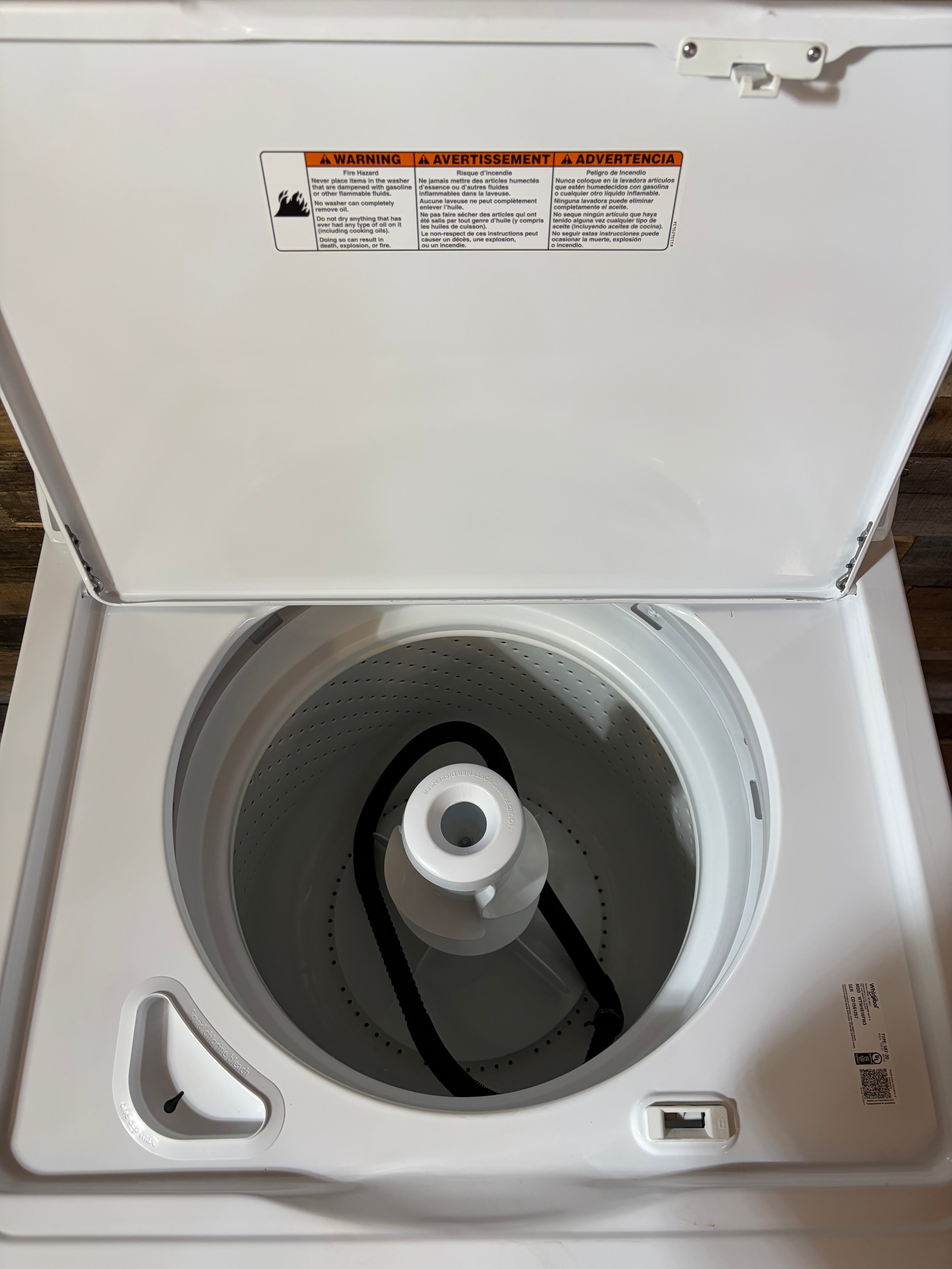 Whirlpool Grey Face Top Load Washer