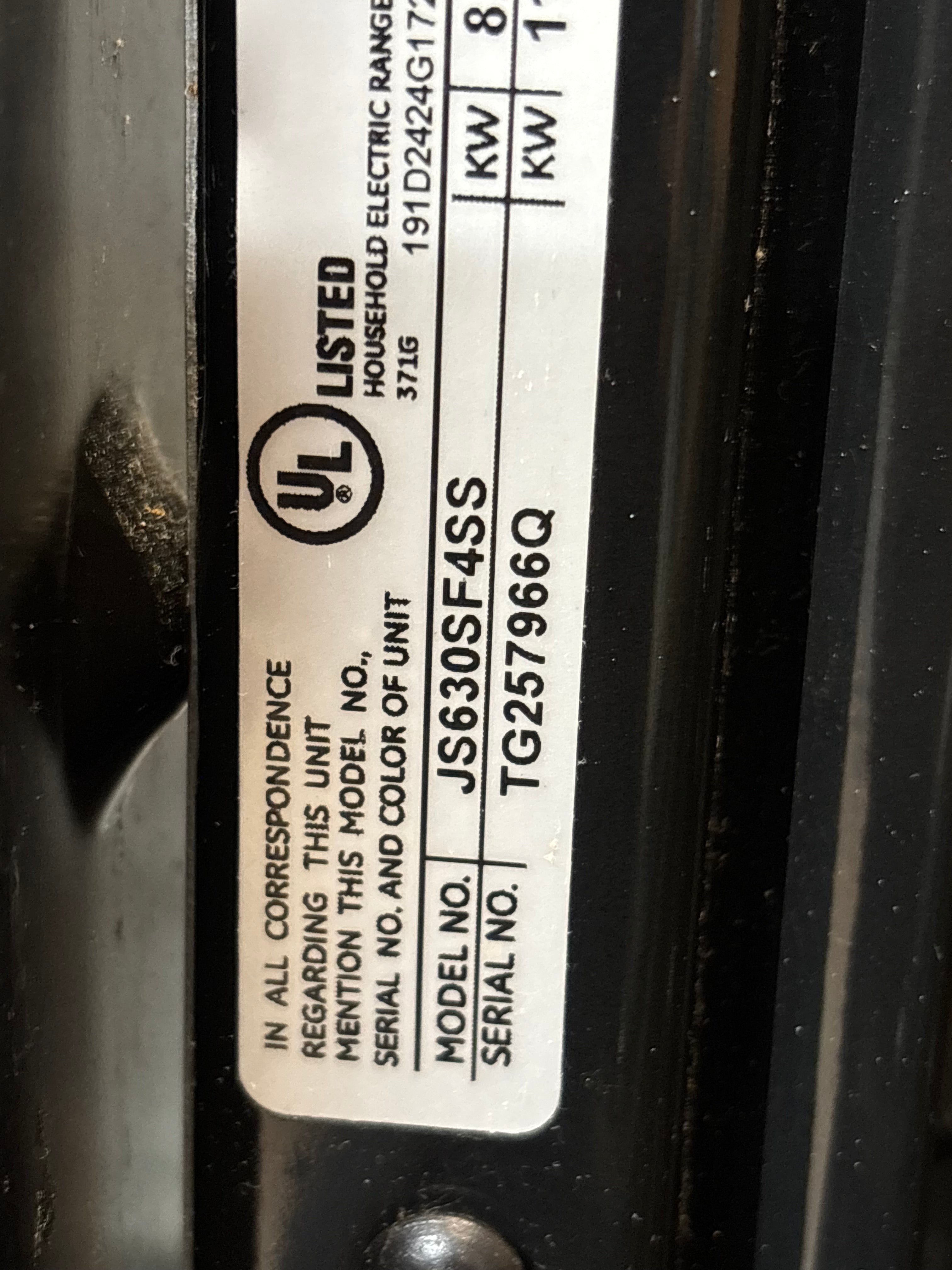 Stainless GE Slide In Range