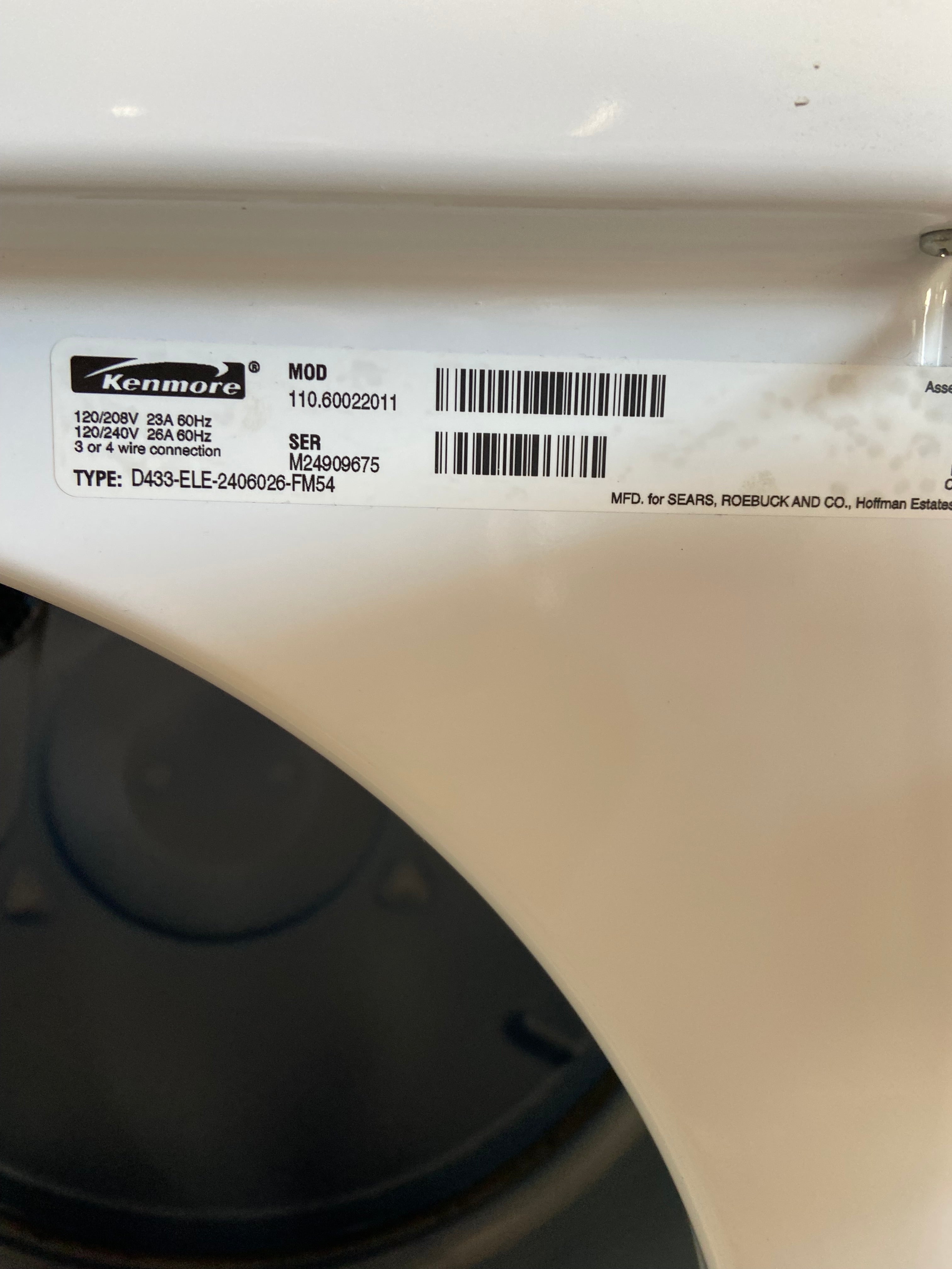 Kenmore Washer Dryer Set