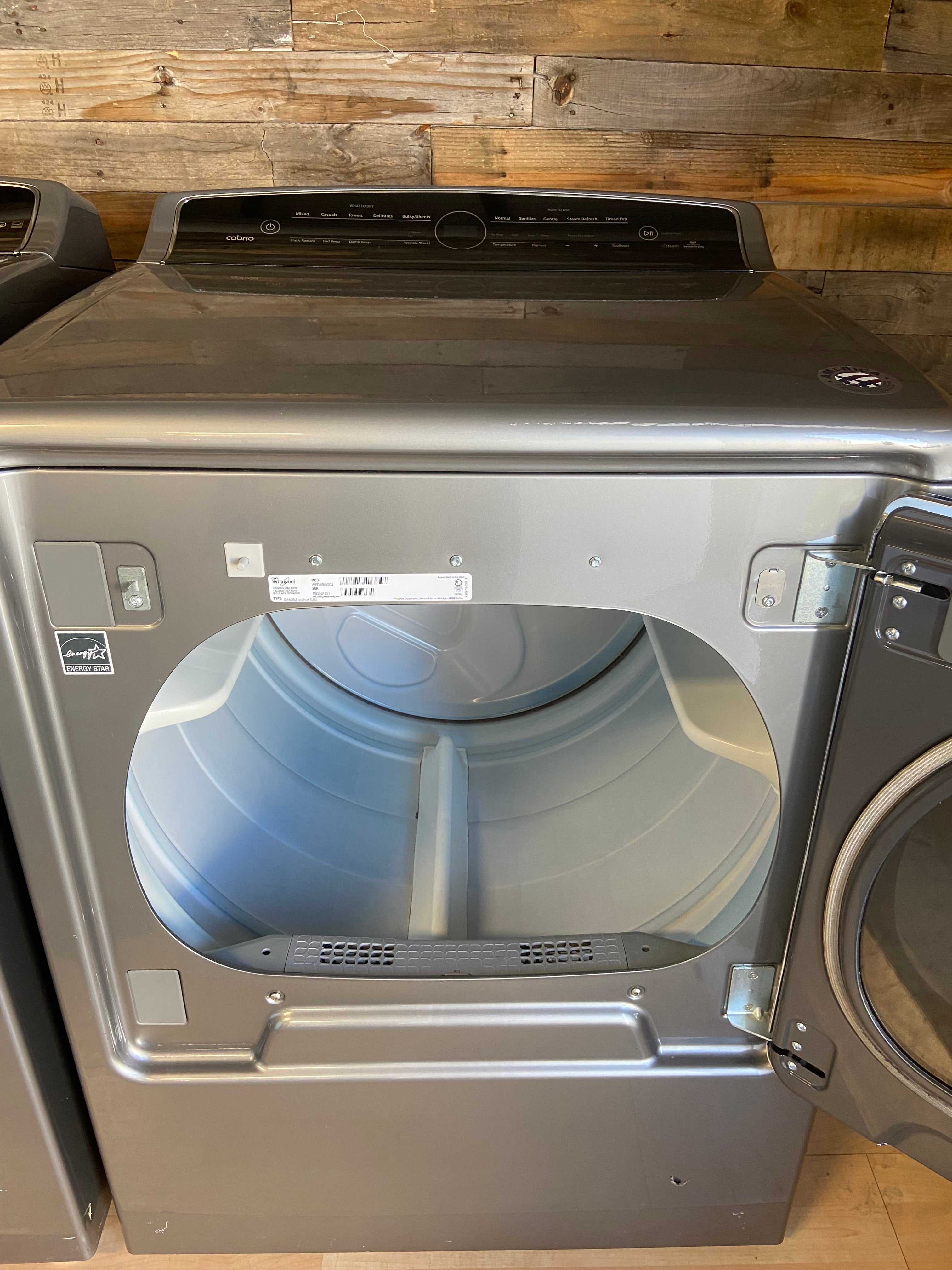 Silver Whirlpool Washer & Dryer