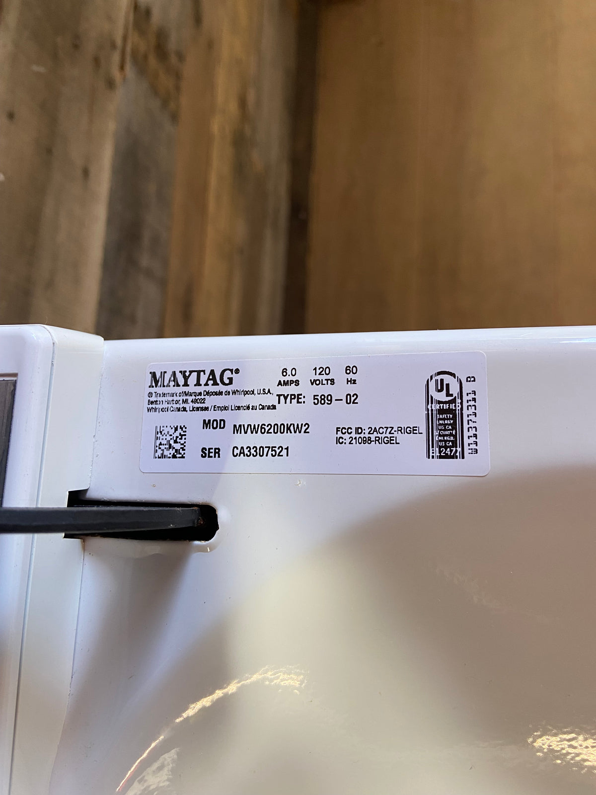 Maytag Top Load Glass Lid Washer