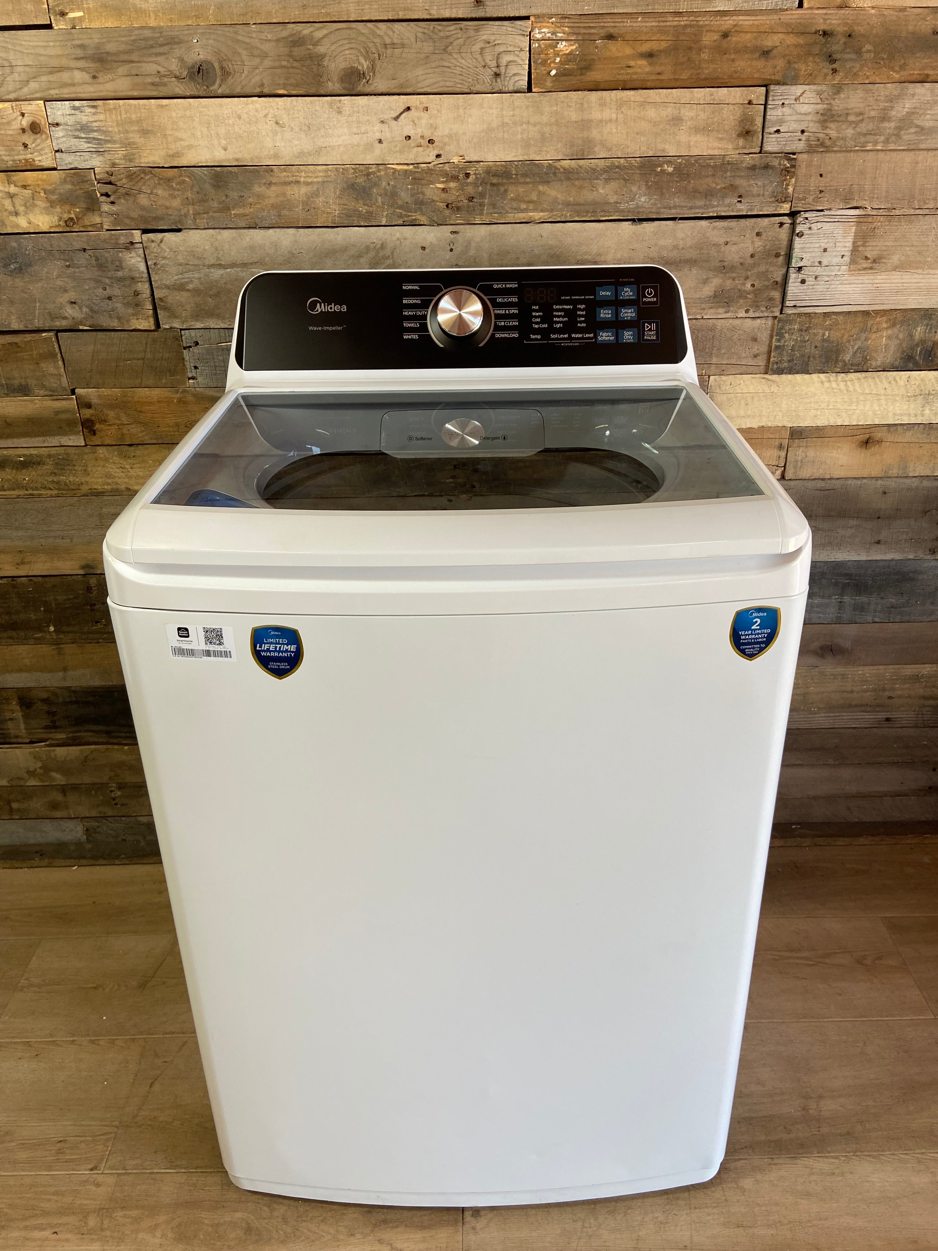 Midea 4.5 cu. ft. Smart Top Load Washer (White)