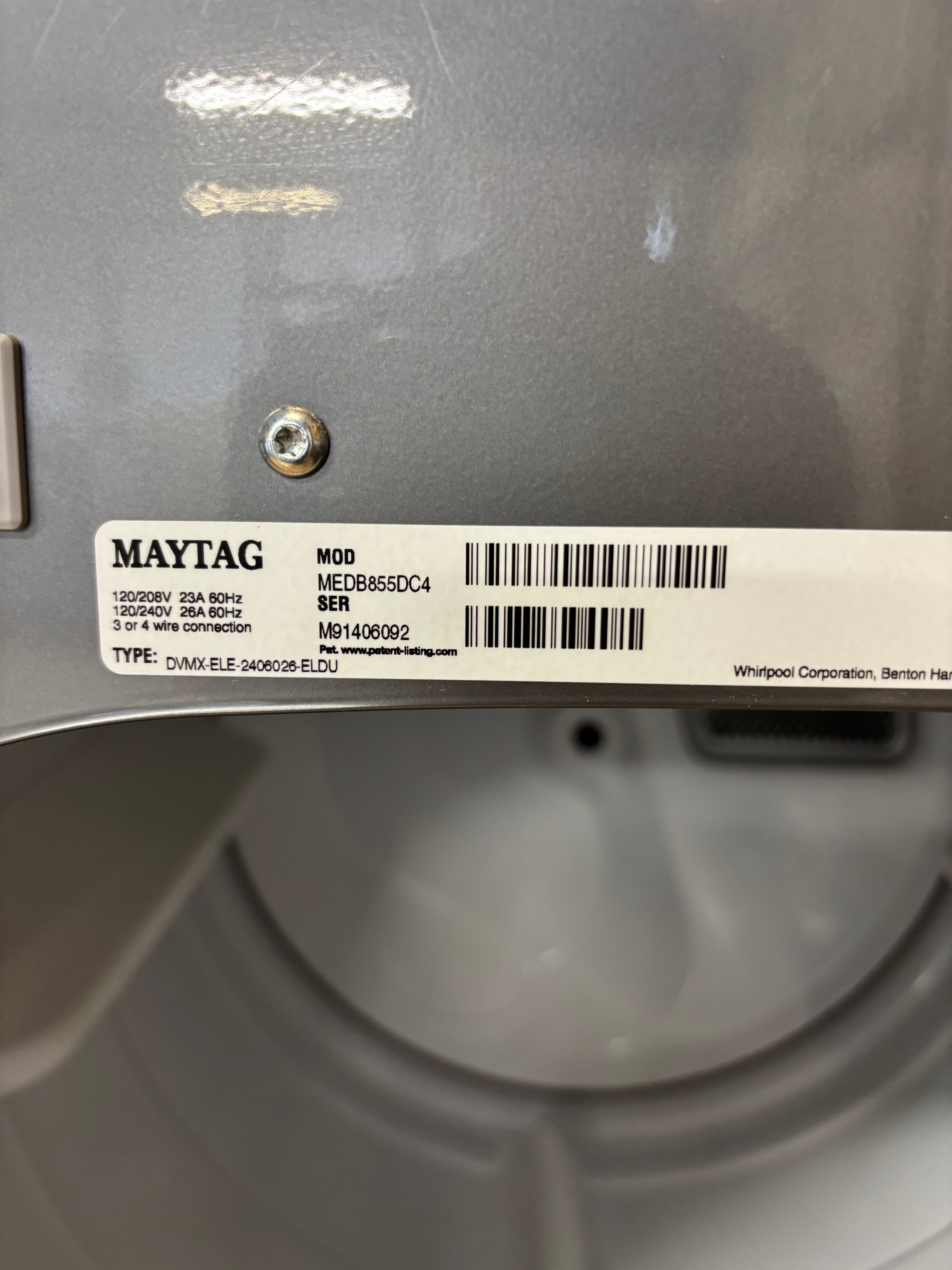 Grey Maytag Bravos XL Direct Drive Top Load Set