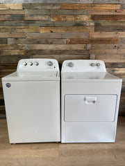 Whirlpool Top Load Stainless Steel Drum Washer Dryer Set