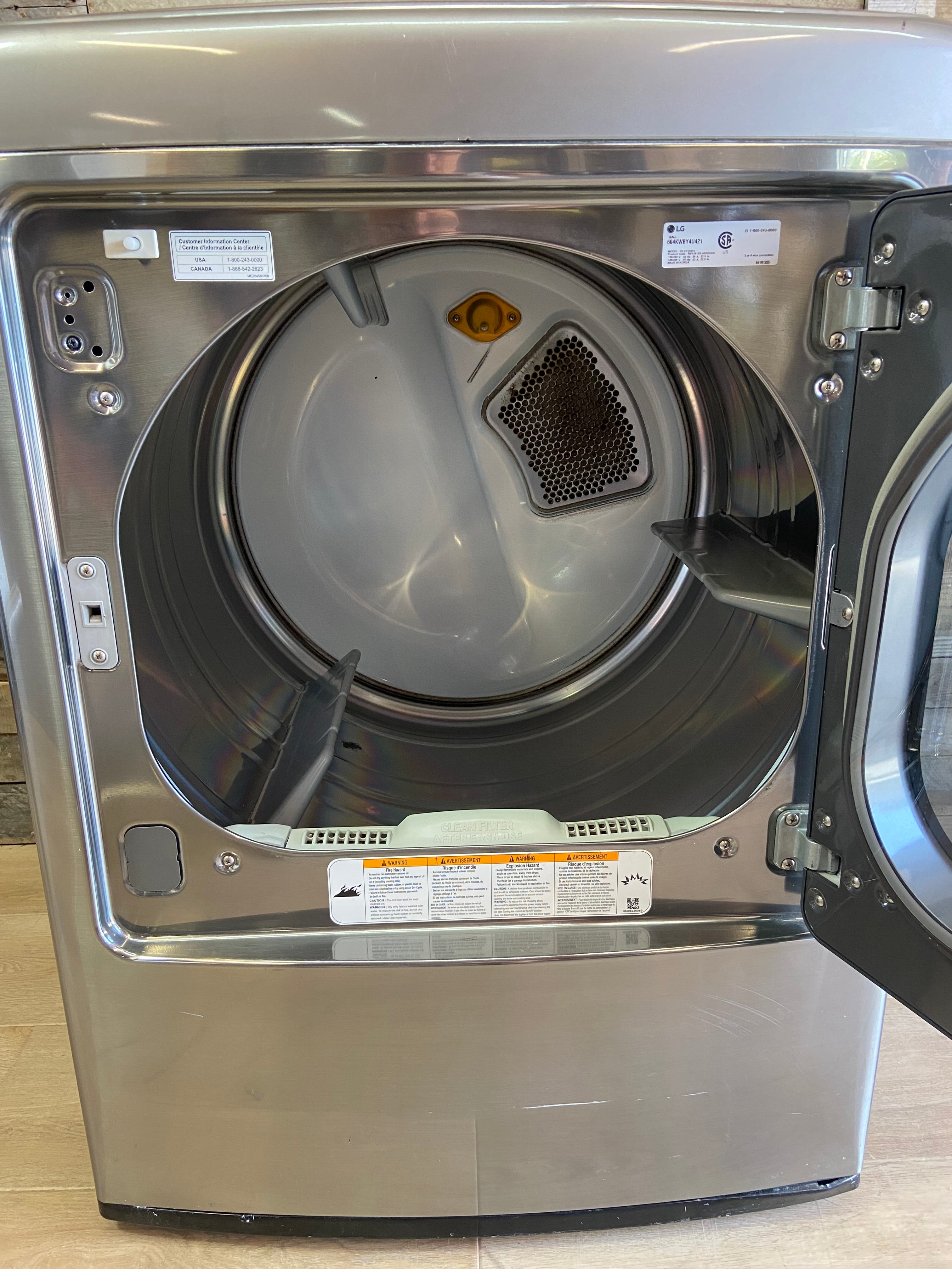 LG Large Capacity Stainless Dryer