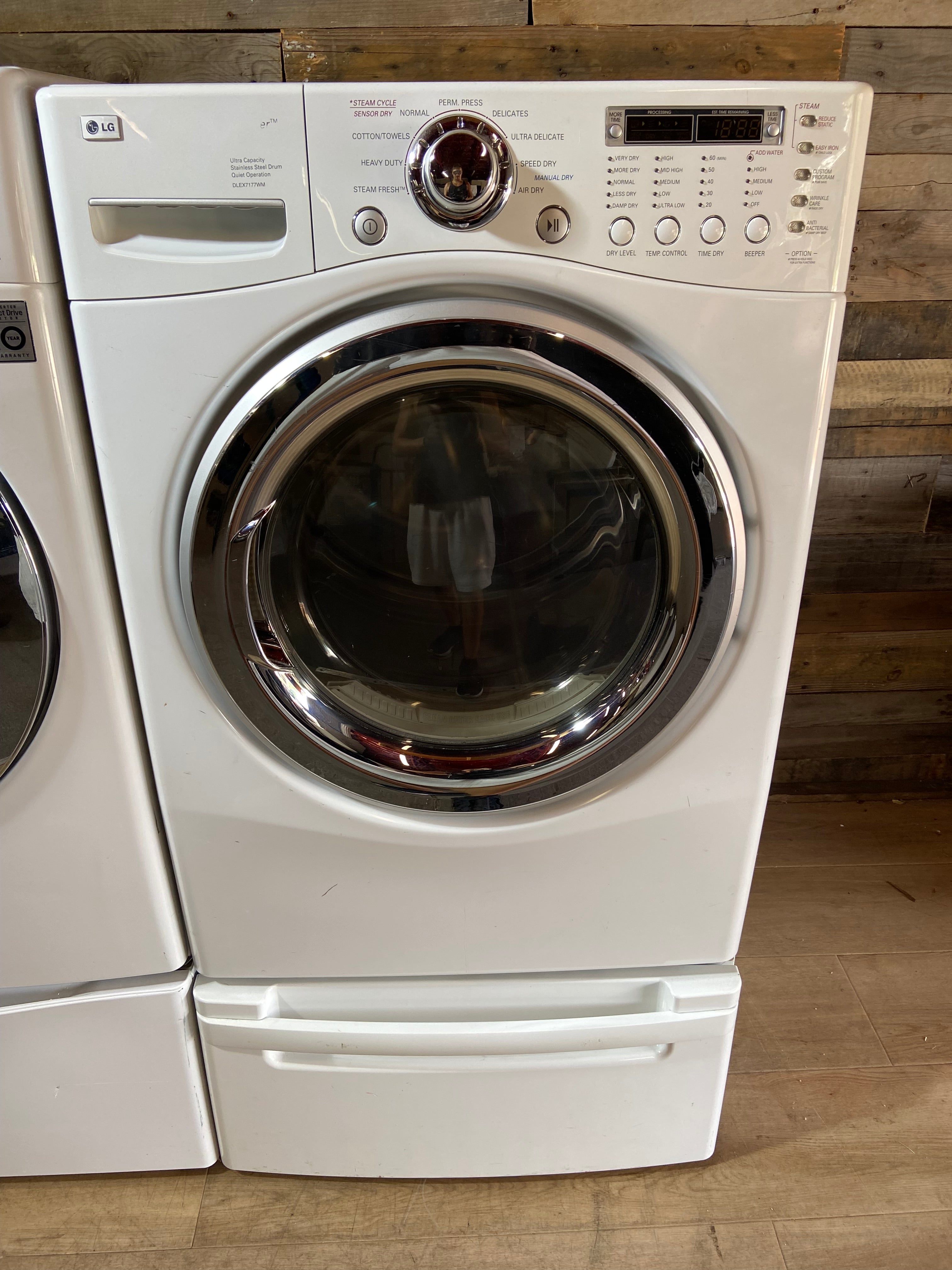 LG Front Load Washer & Dryer Set With Pedestals