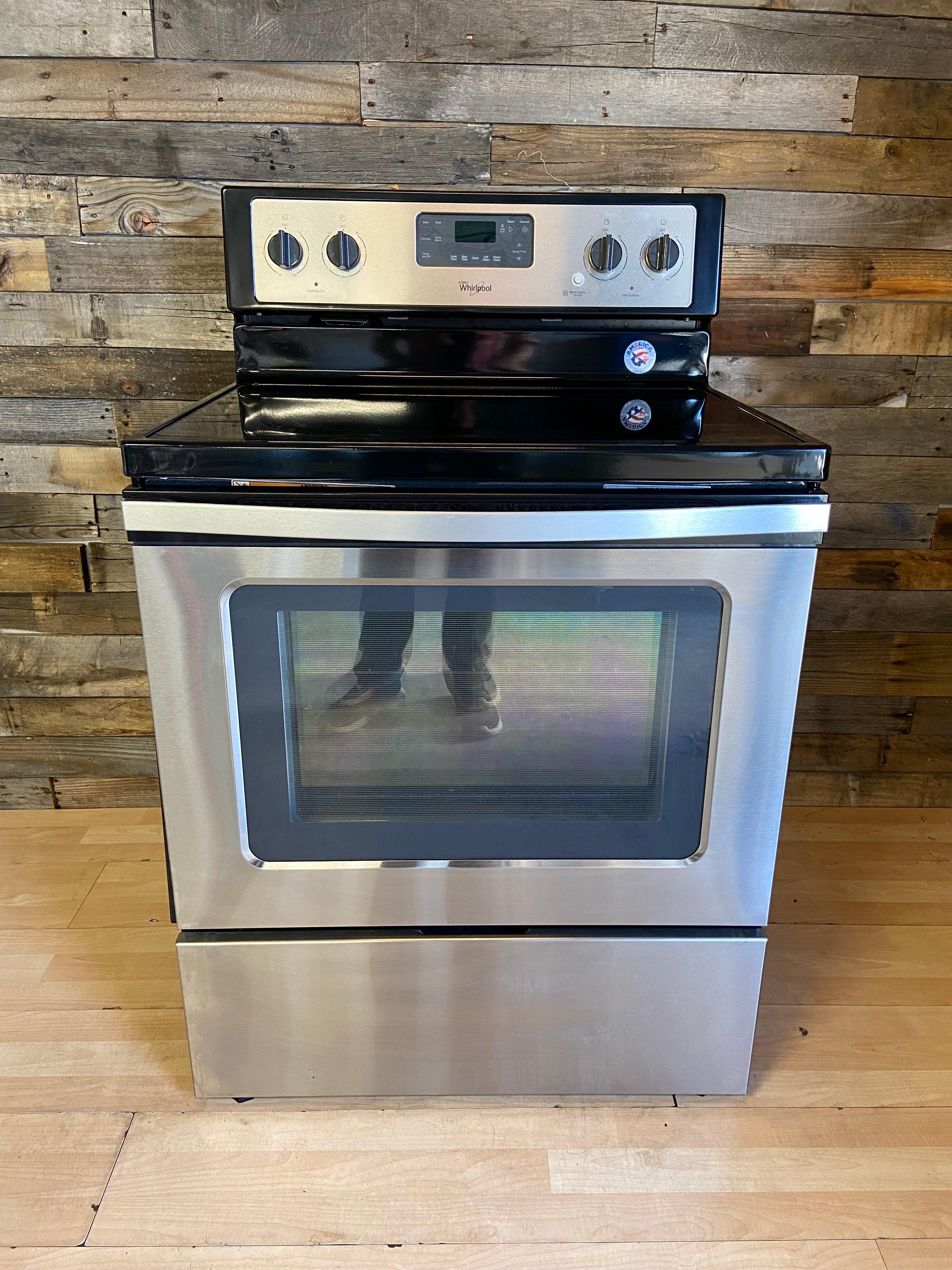 Whirlpool Stainless 5 Burner Glass Top Range