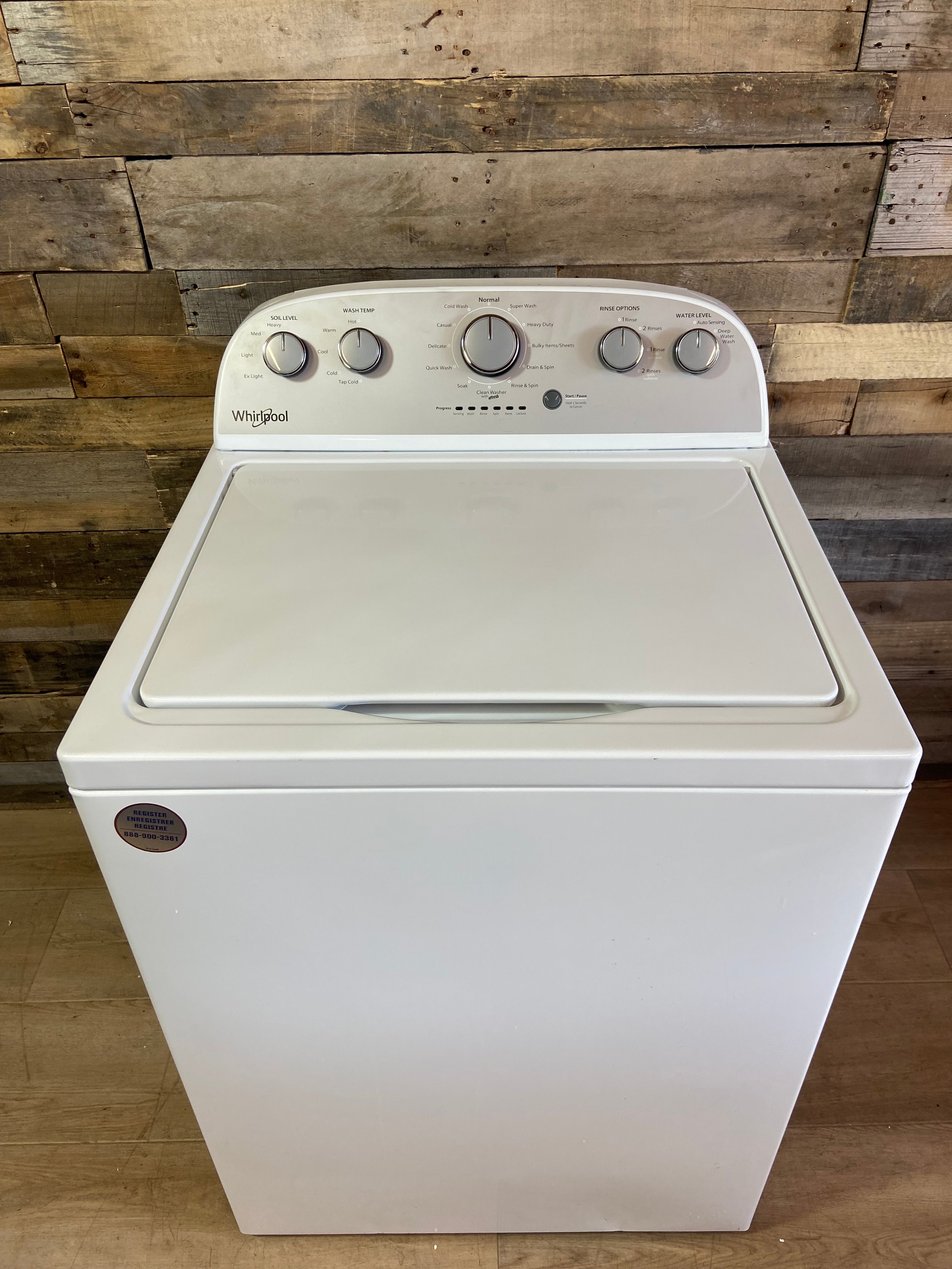 Whirlpool Grey Face Top Load Washer