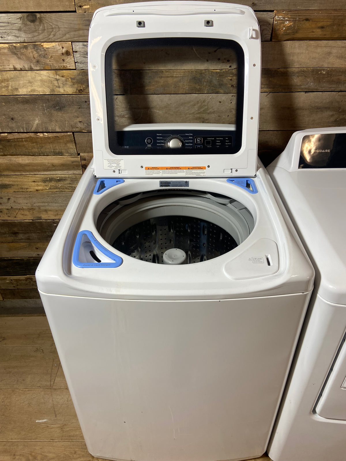 Frigidaire MaxFill Top Load Glass Lid Washer & Dryer Set