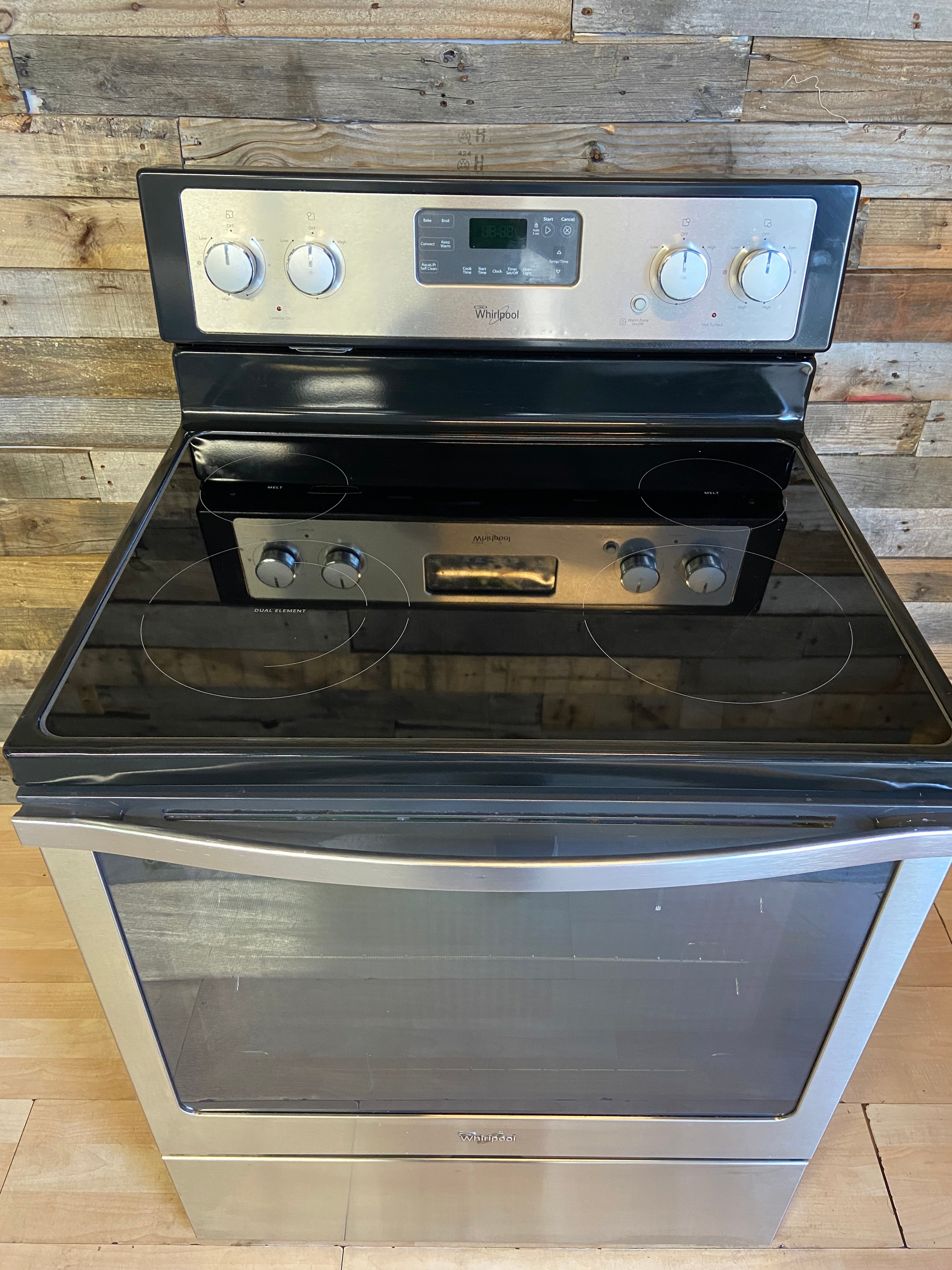 Whirlpool Stainless Glass Top Range