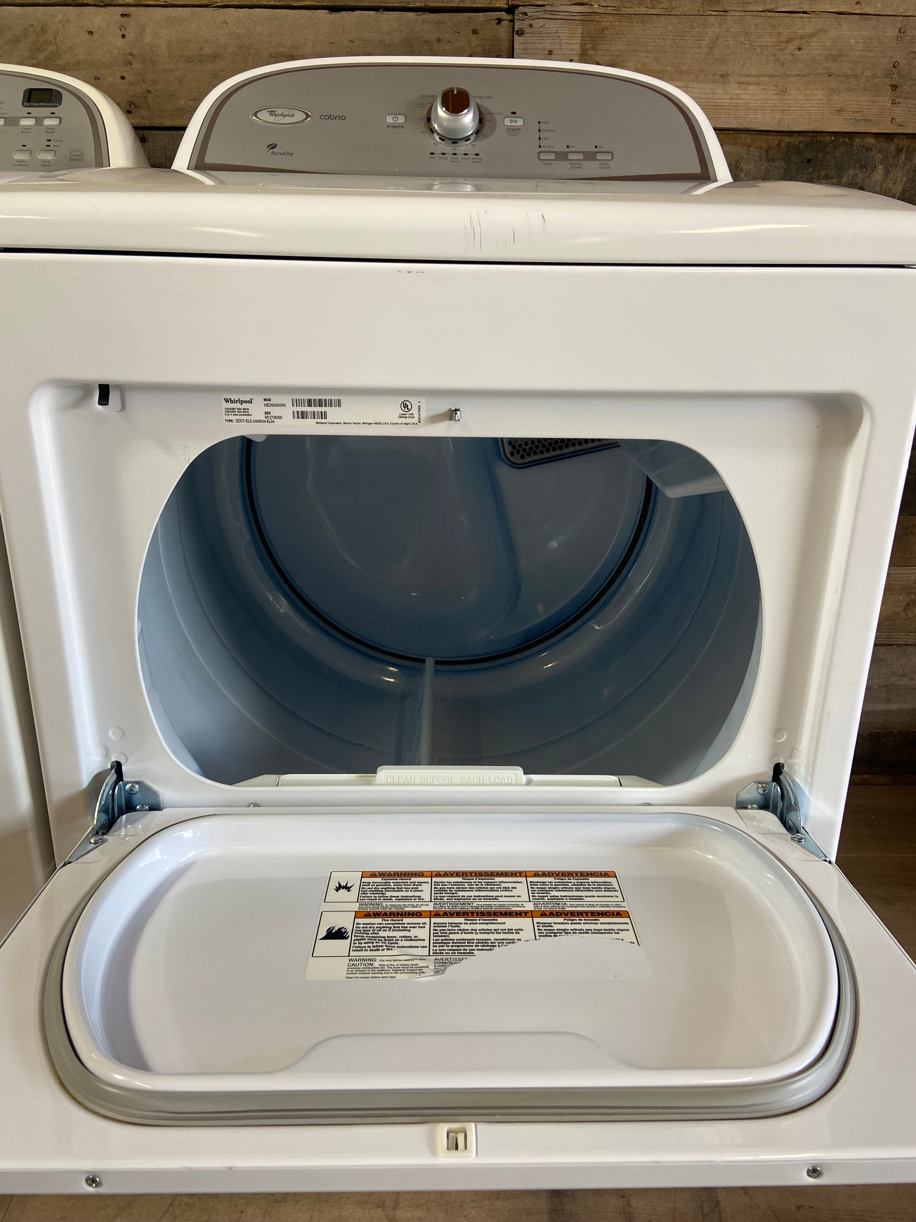 Whirlpool Cabrio Washer & Dryer Set