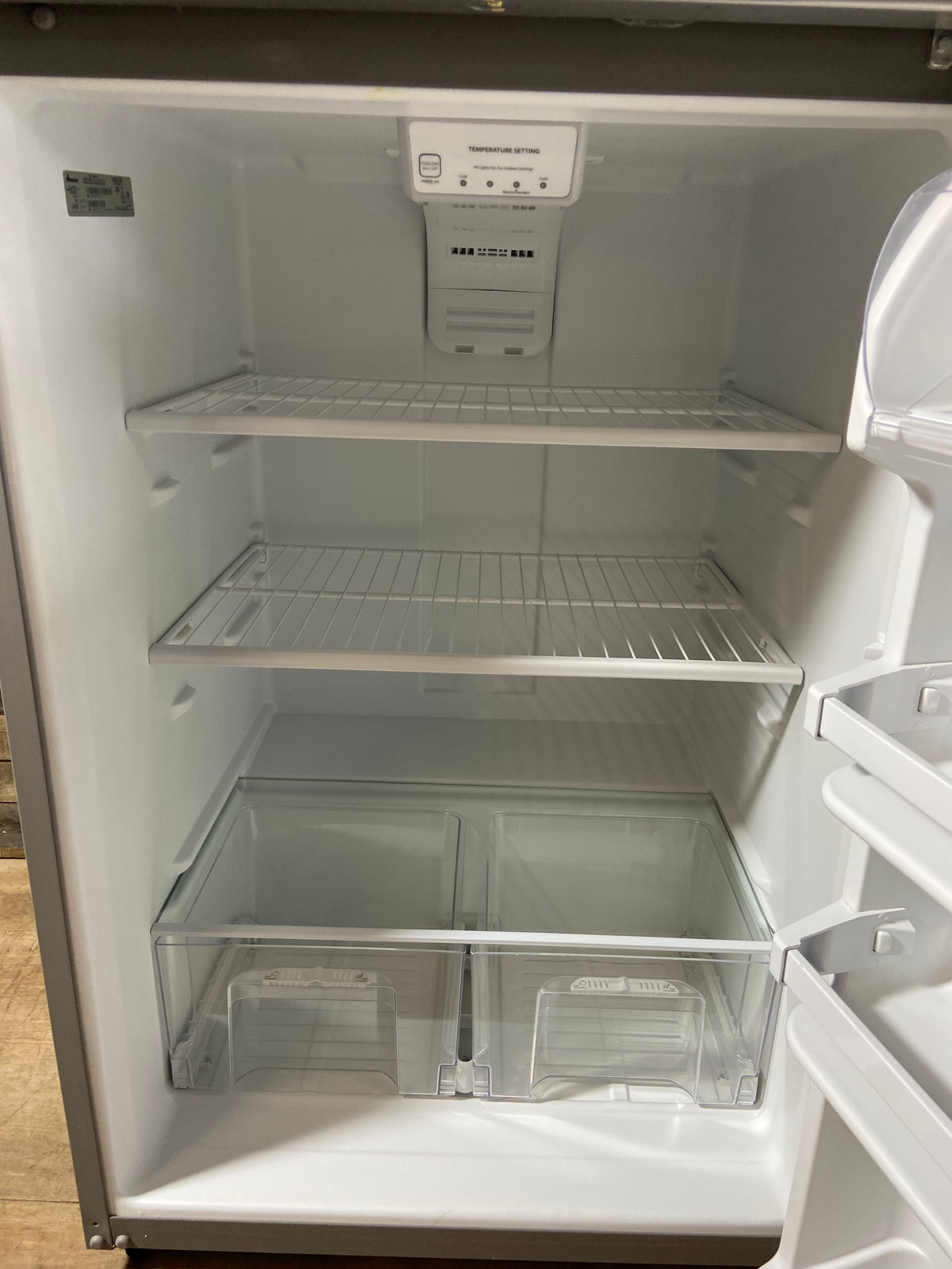 Amana 30” Stainless Steel Top/Bottom Refrigerator With Ice Maker