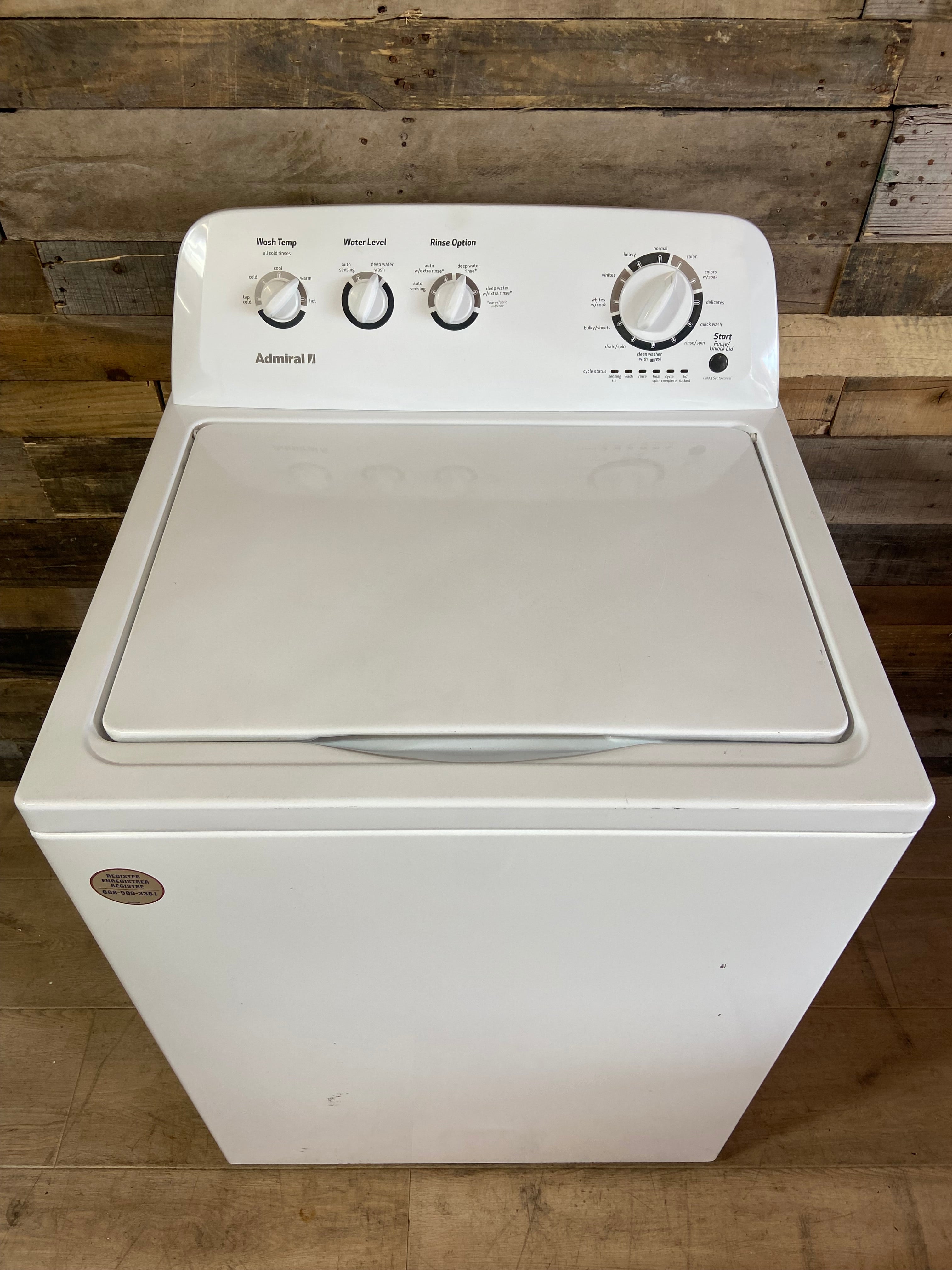 Admiral Large Capacity Stainless Tub Washer
