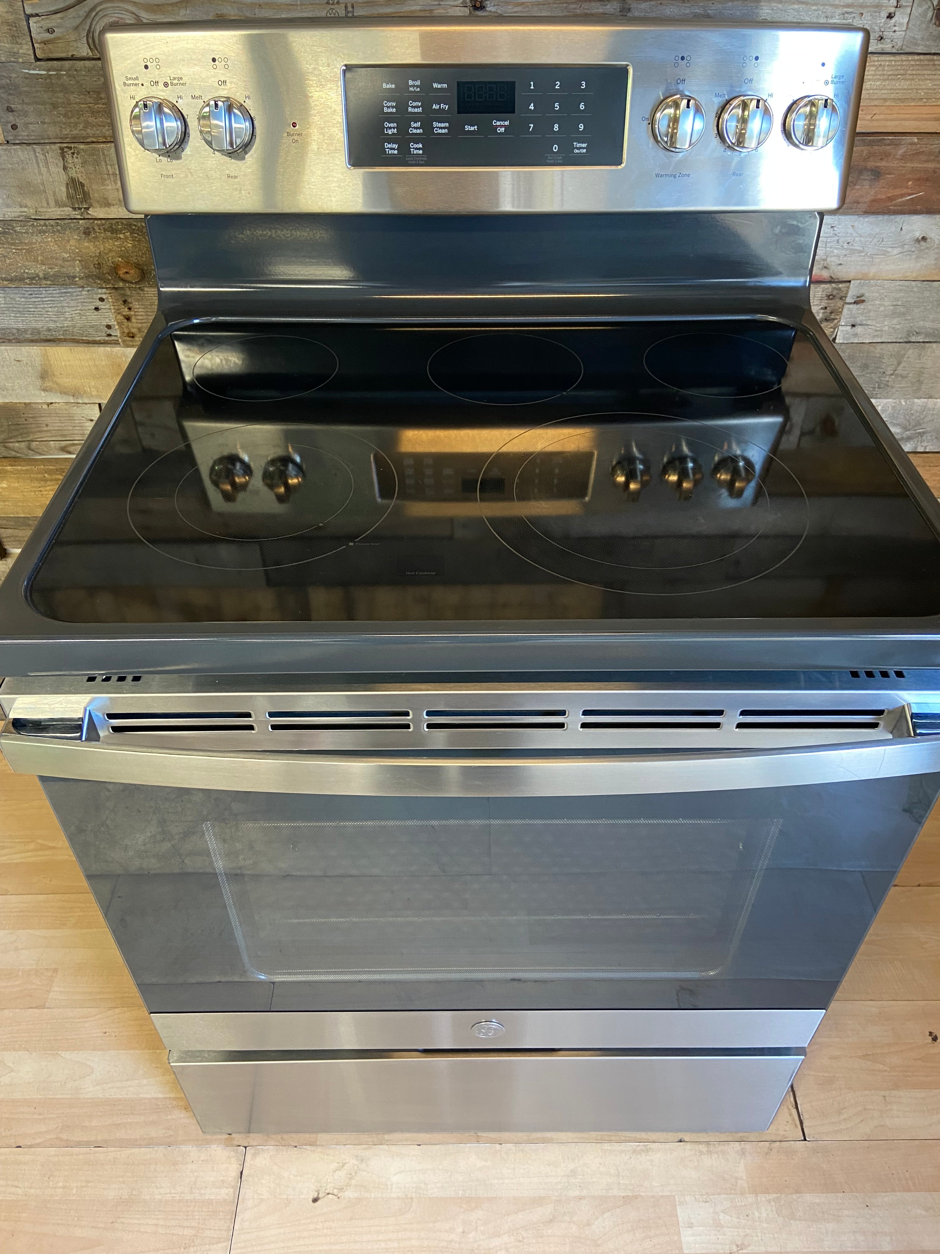 GE Stainless Glass Top Range