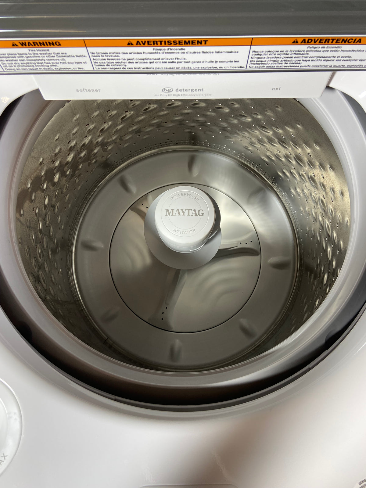Maytag Large Capacity Glass Lid Washer & Dryer Set