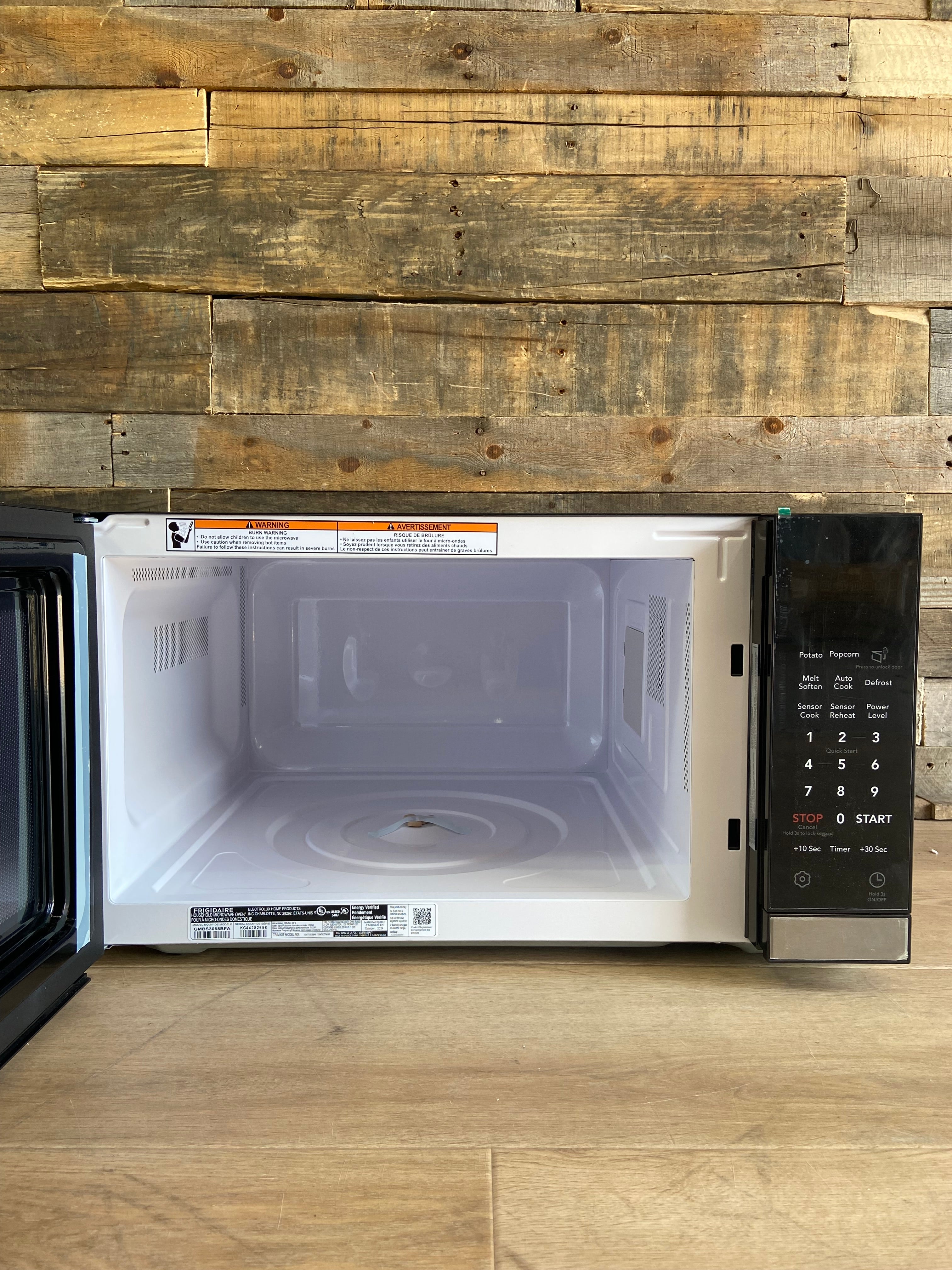 Black and Stainless Frigidaire Gallery 2.2 Cu. Ft. Built-In Microwave