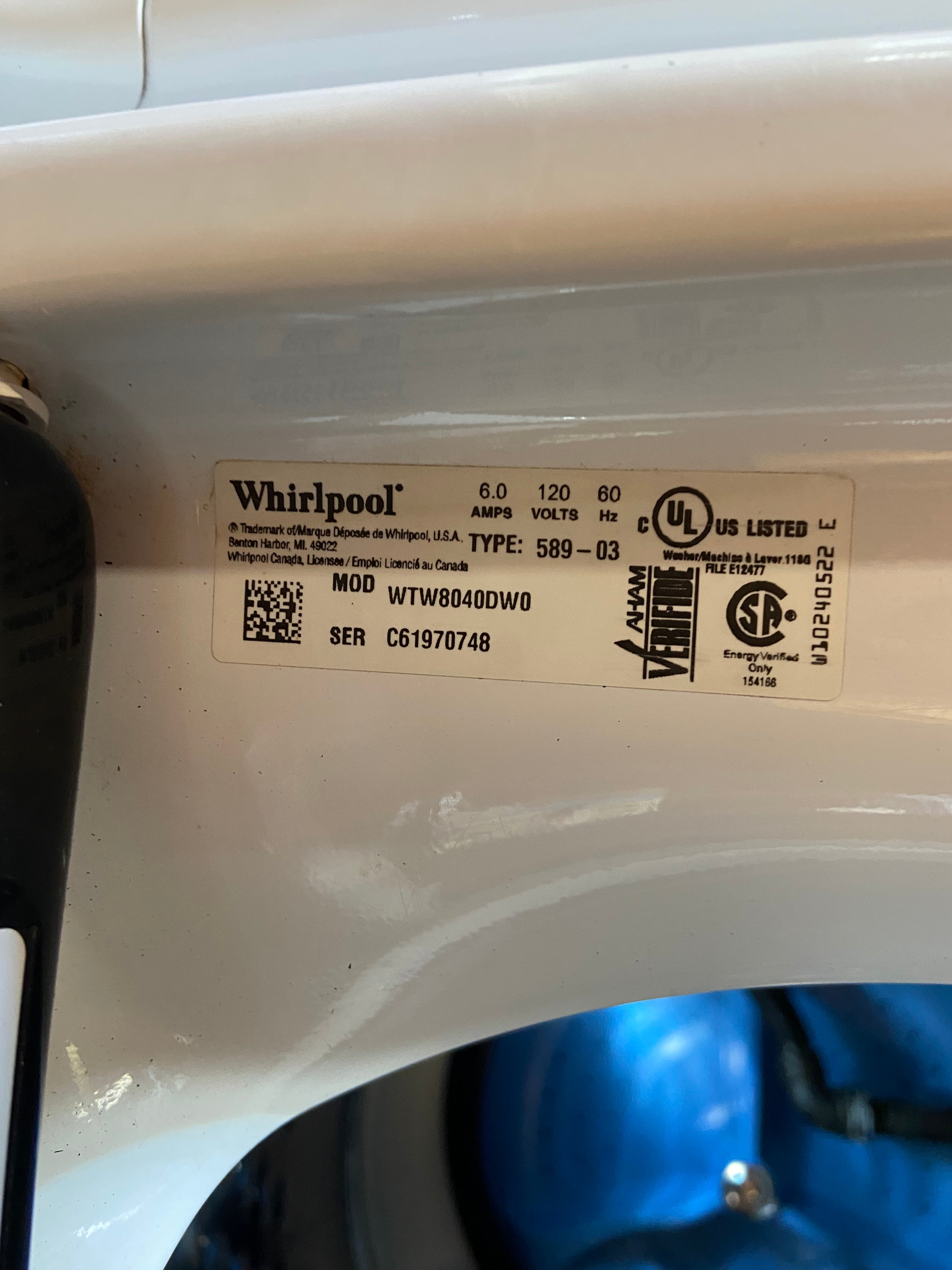 Whirlpool Cabrio Washer & Dryer Set