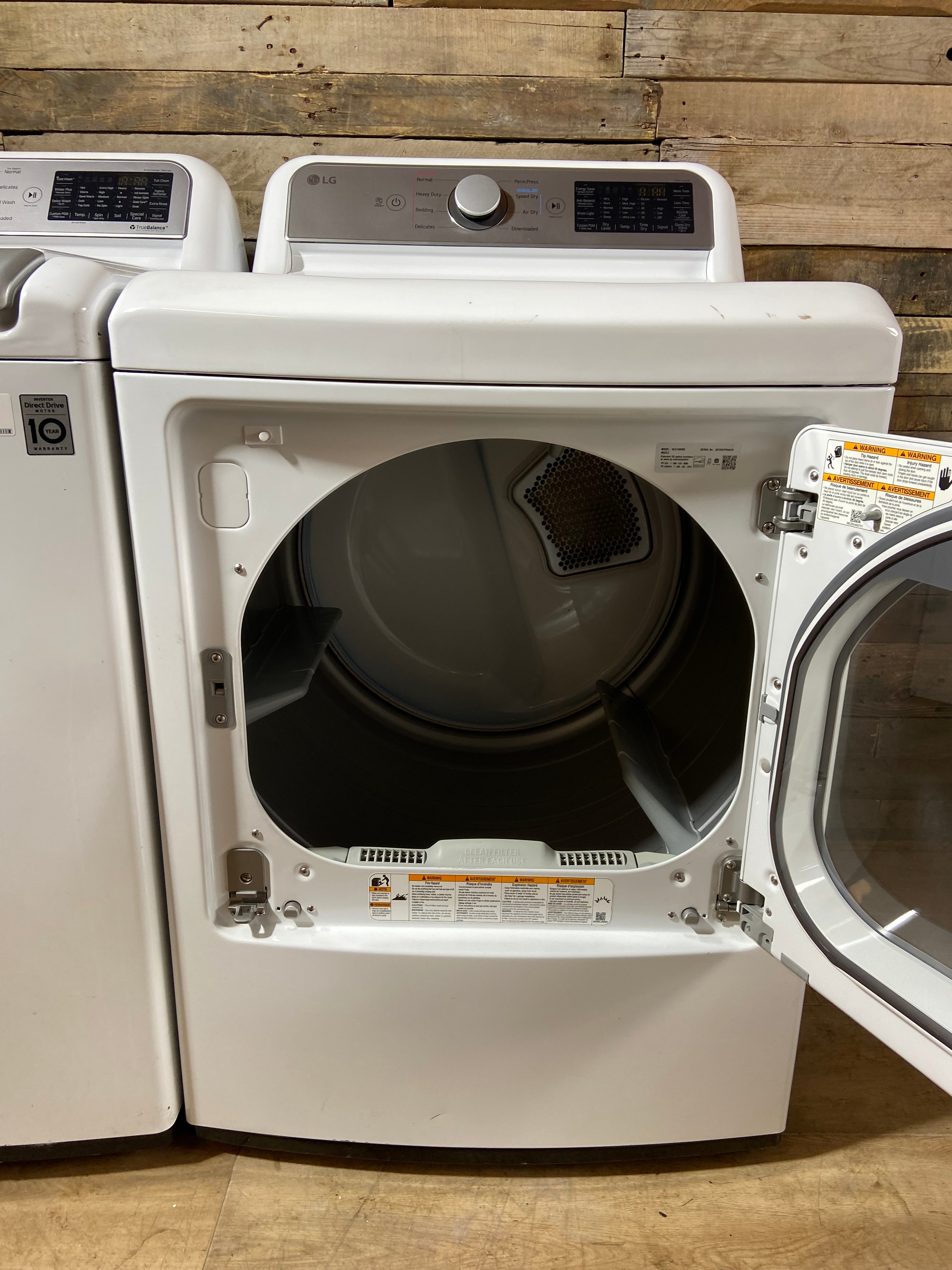 LG Top Load Large Capacity Washer & Dryer Set