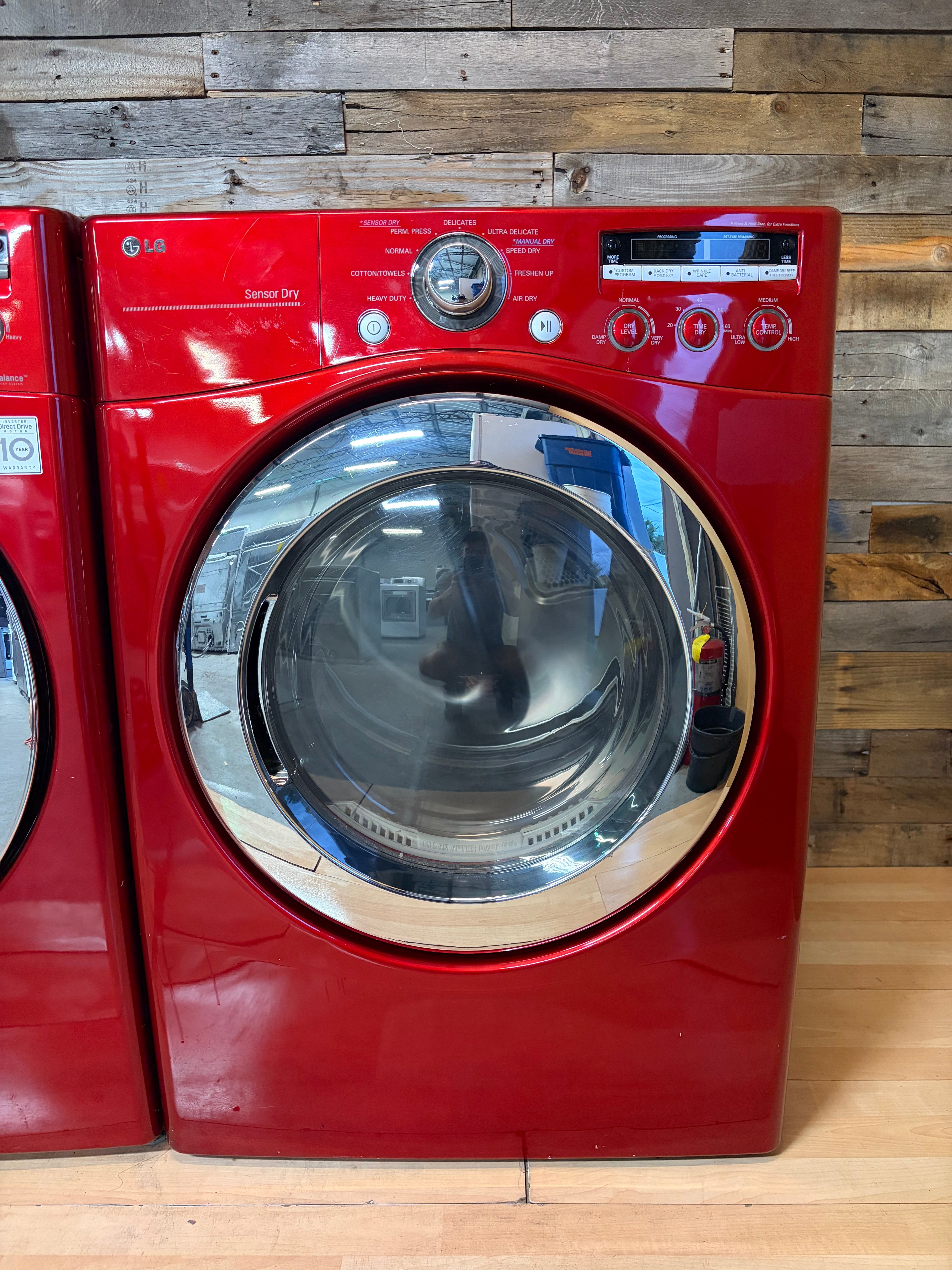 Red LG Direct Drive Front Load Set