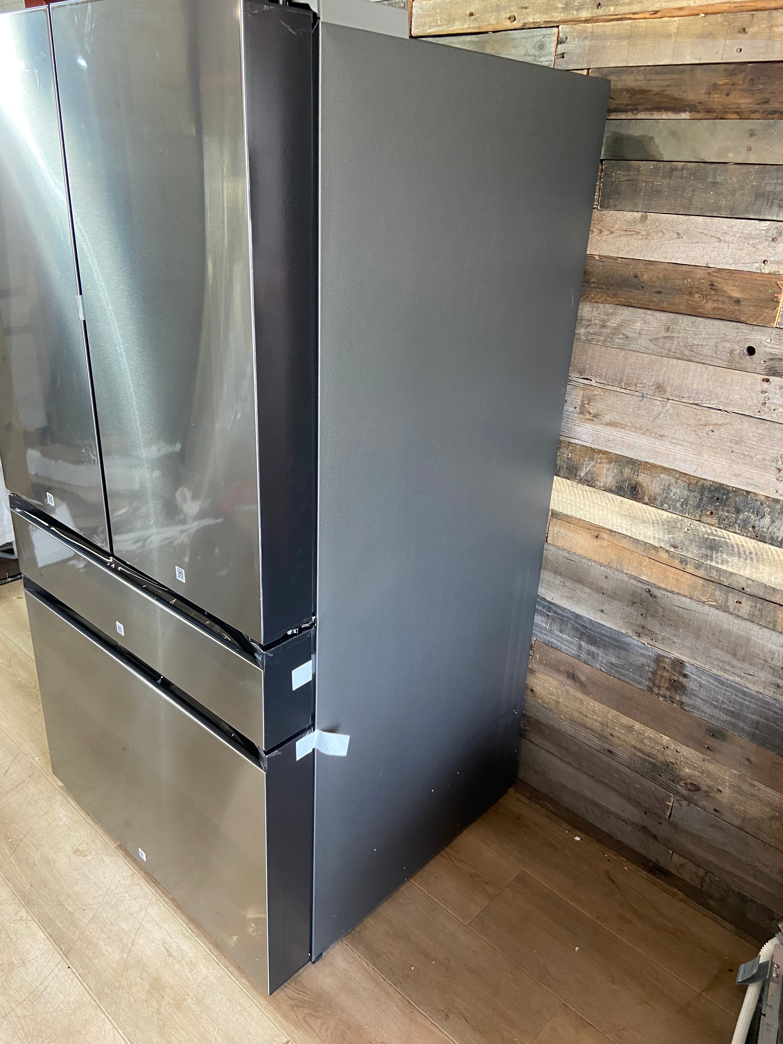 Samsung Bespoke 36 in. 29 cu. ft. Standard Depth 4-Door French Door Refrigerator with Sphere Ice in Stainless Steel