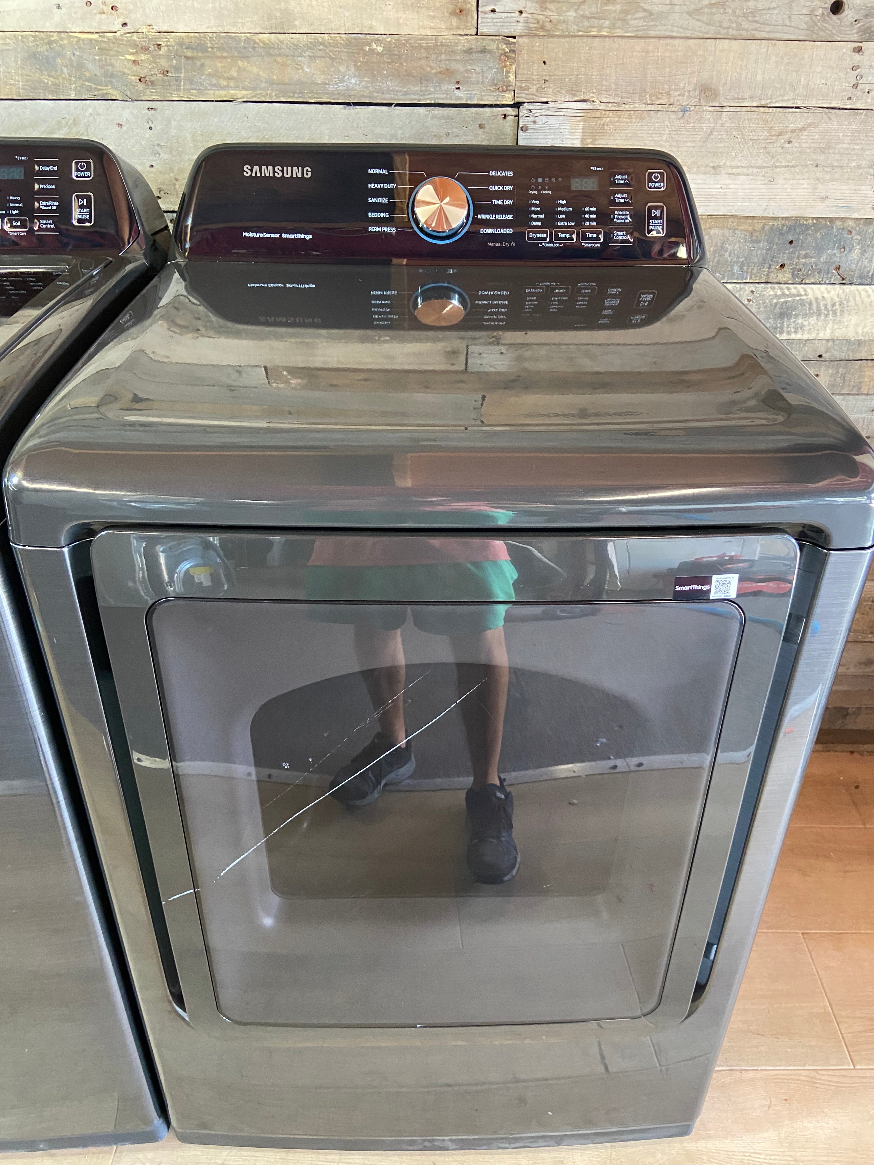 Samsung 4.7 Cu. Ft. Brushed Black Impeller Top Load Set