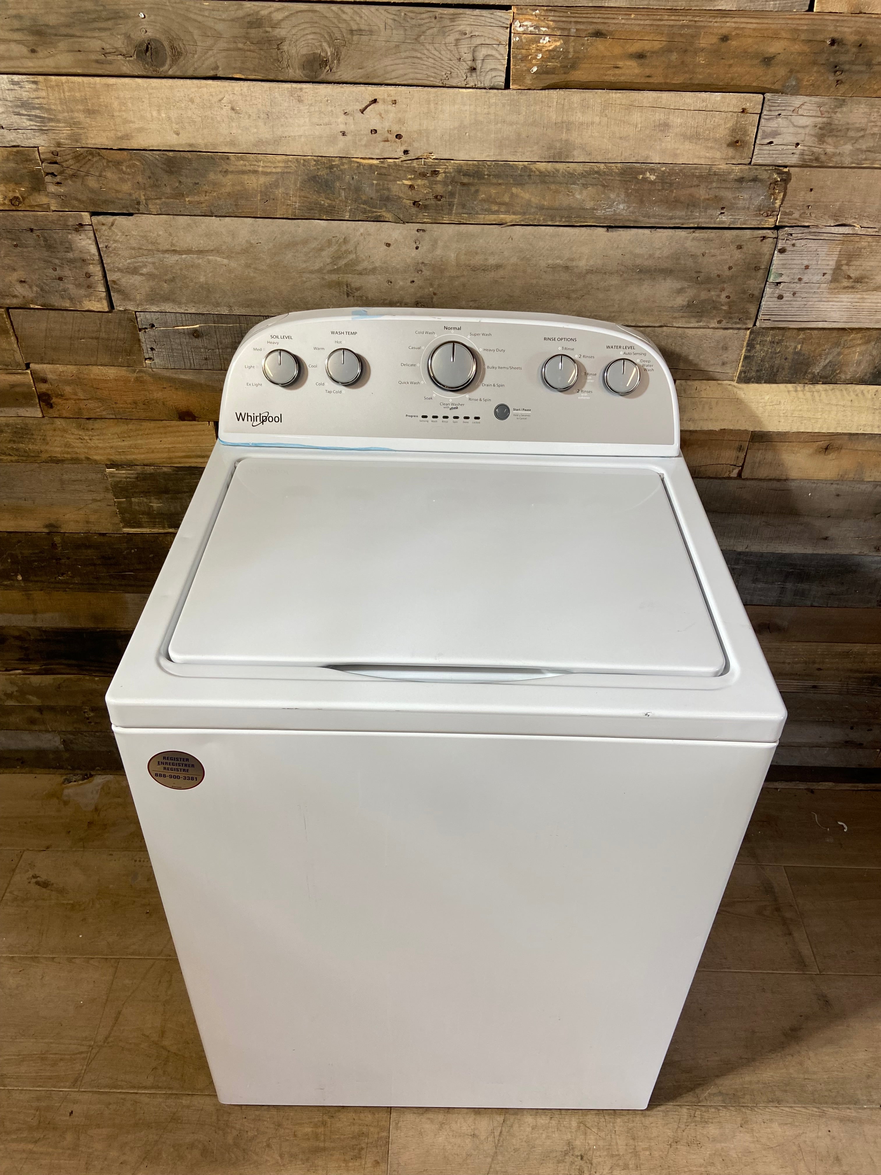 Whirlpool Grey Face Top Load Washer