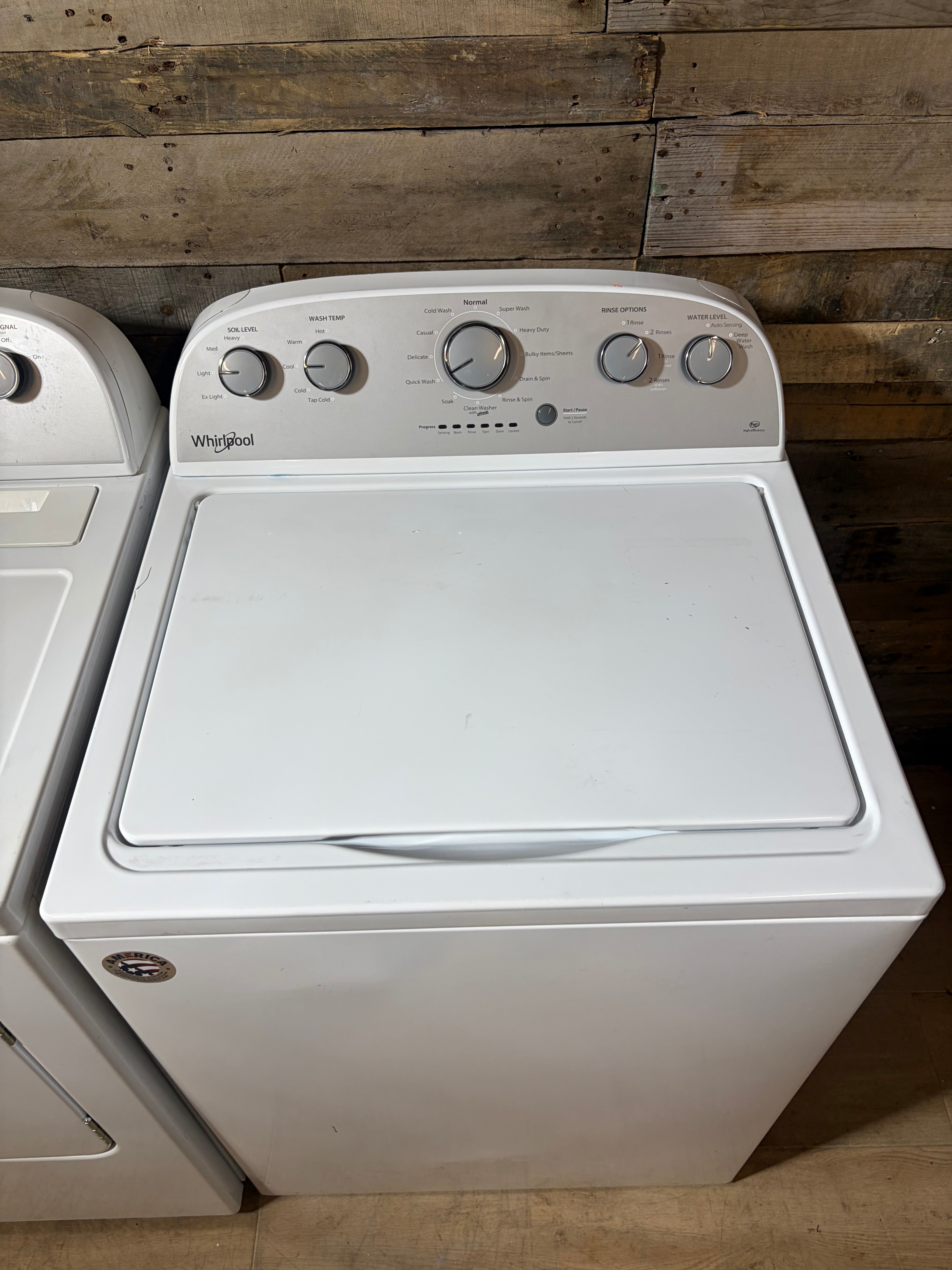 Whirlpool Grey Face Top Load Set